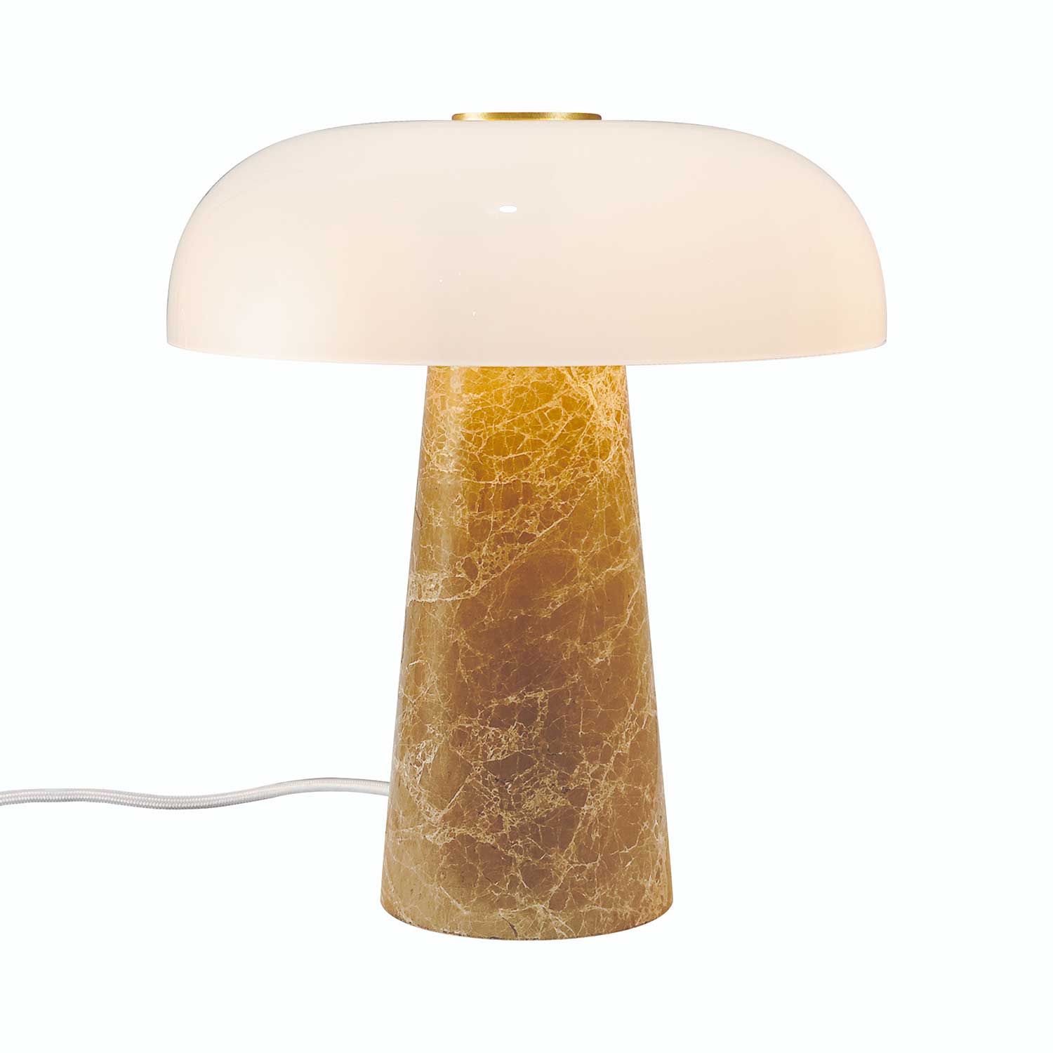 Glossy Mini - Lampe de table design en marbre et verre