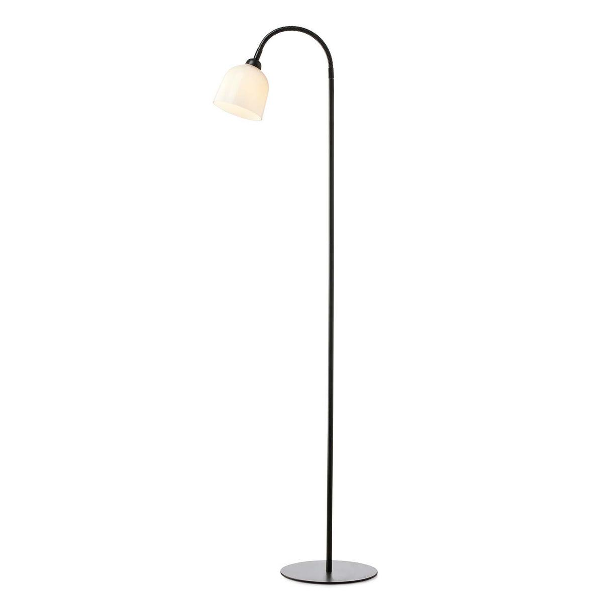 Eglo lampadaire BARBOTTO, 1 lampadaire à flamme, lampe à tige en acier, couleur : noir, or, douille : GU10, interrupteur à pied inclus