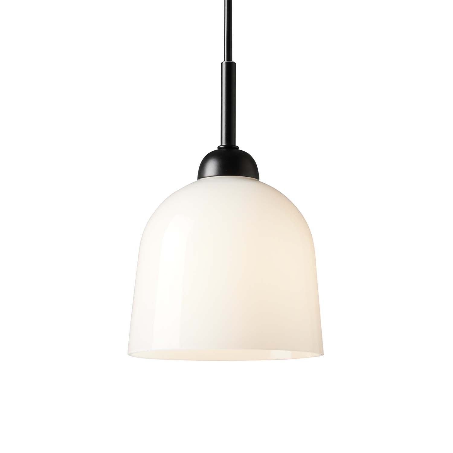 GLOW - White glass design chandelier for kitchen