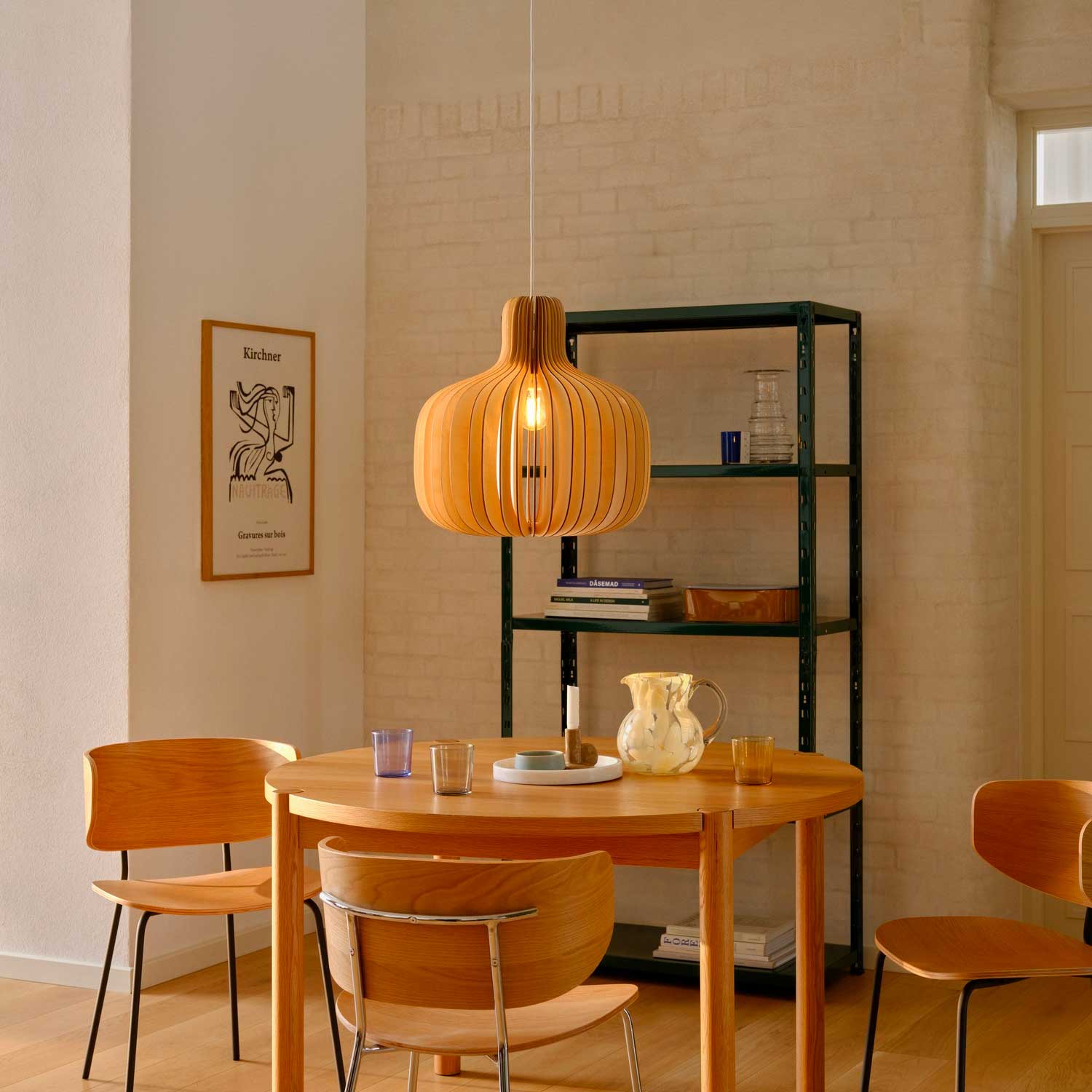 Hazo - Suspension en bois design pour salle à manger moderne