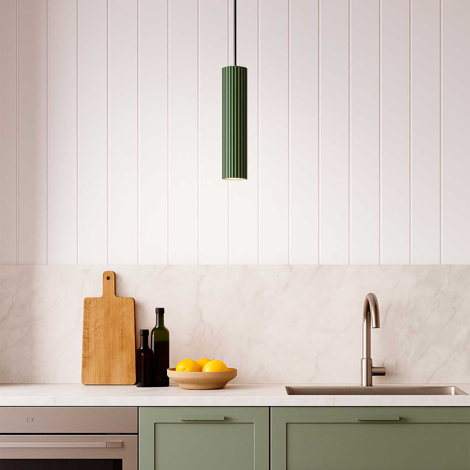 Alga - Design steel LED pendant light for dining room