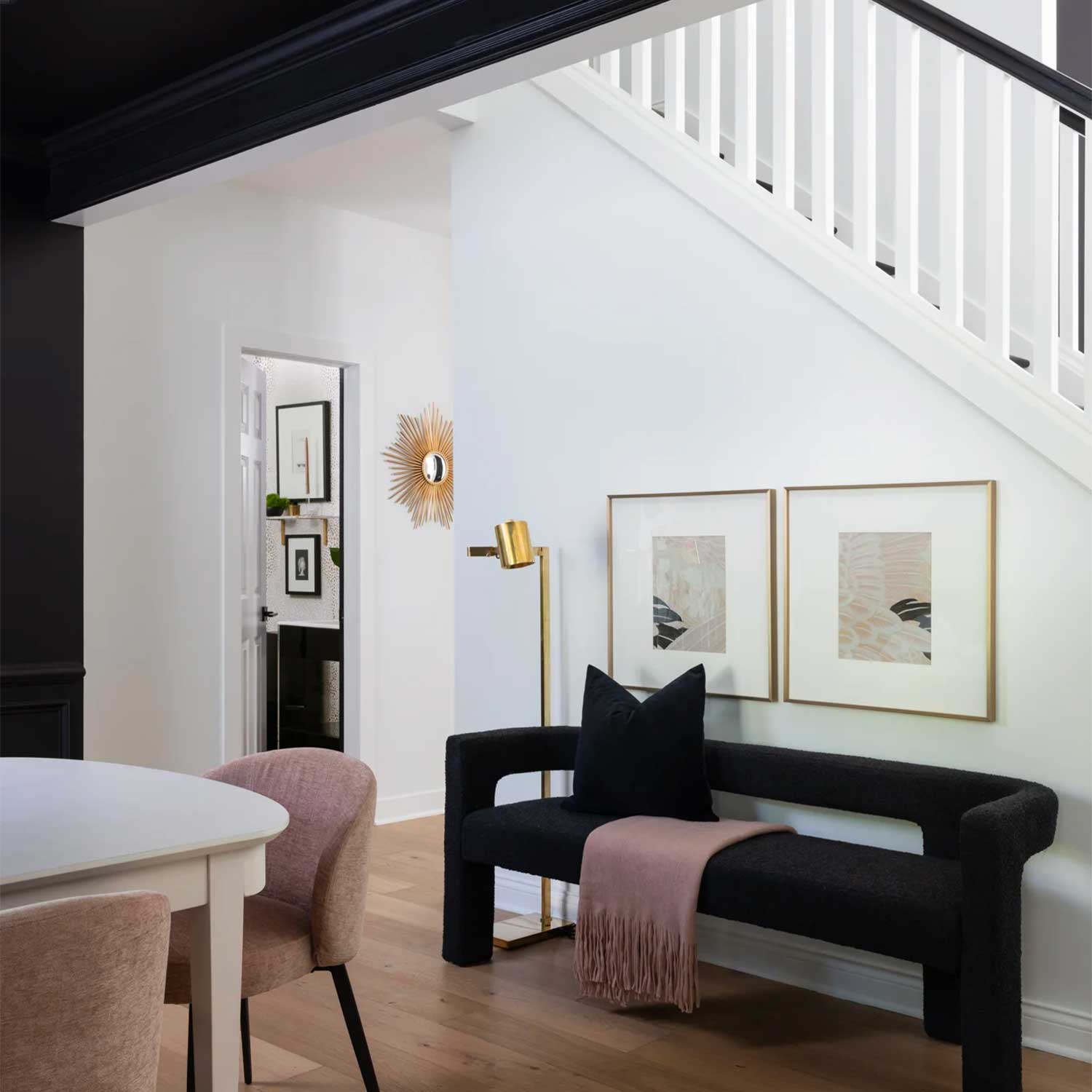 Highgrove - Lampadaire en laiton design pour salon art déco