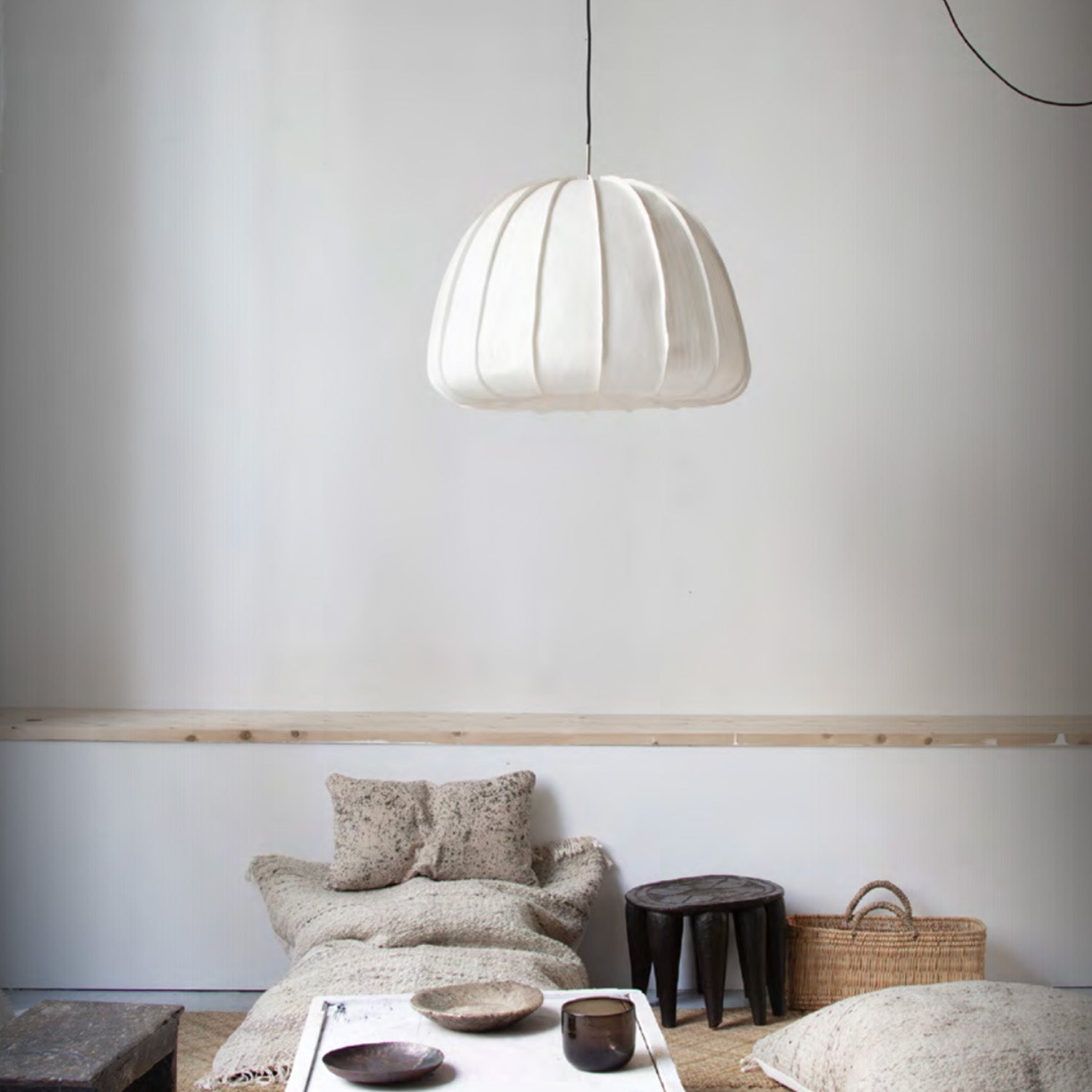 HOZUKI - Physalis paper white pendant light Japandi style