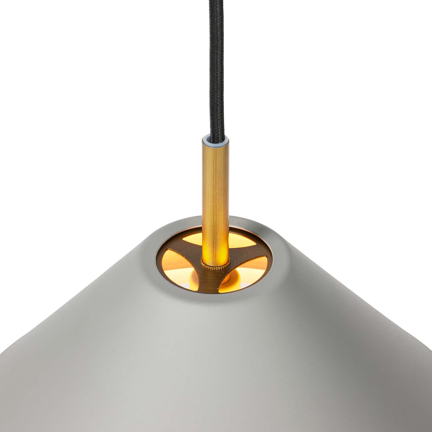 HYGGE - Винтажная подвесная лампа конусной формы из металла