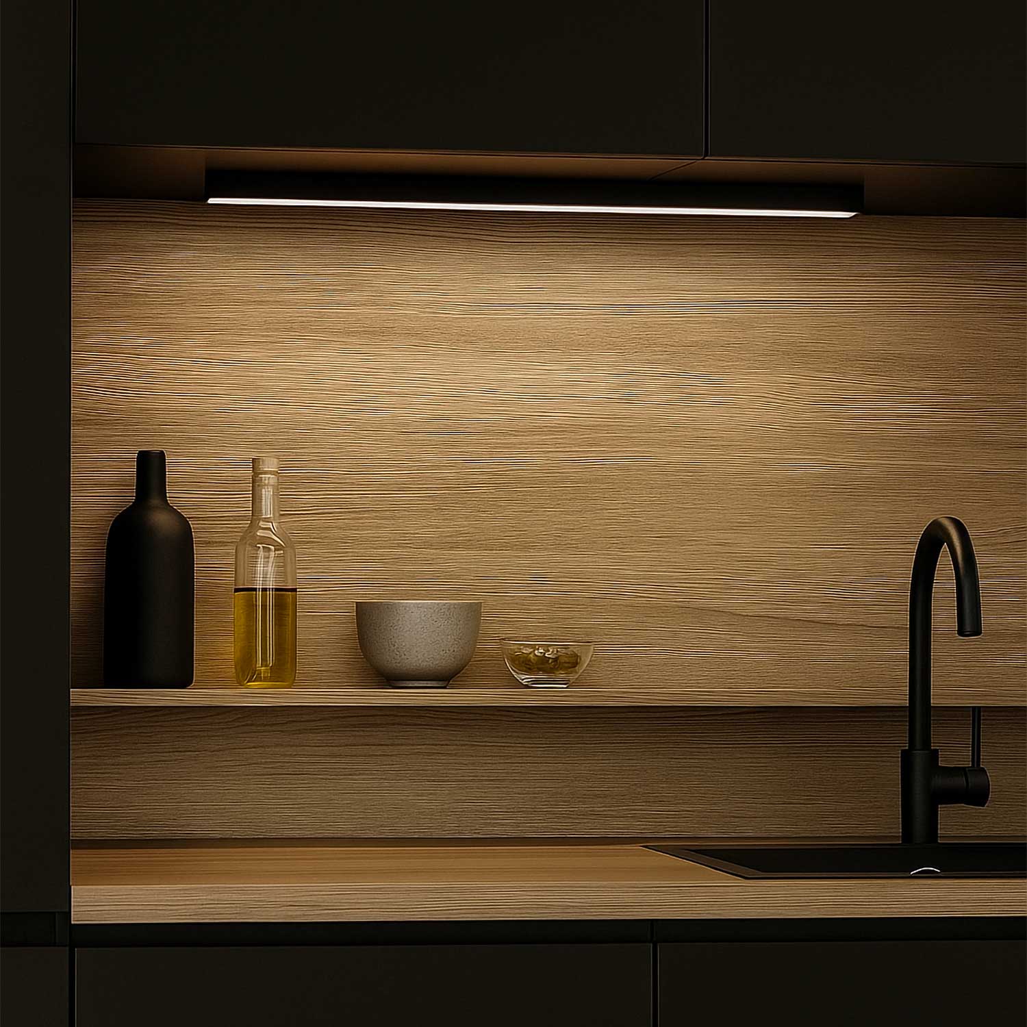 Yed - Plafonnier bande LED pour cuisine moderne