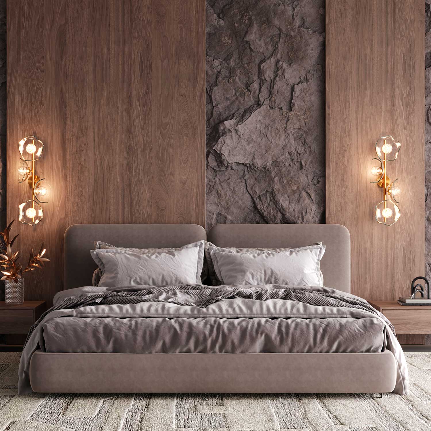 Miracle - Applique murale salon en verre design vintage