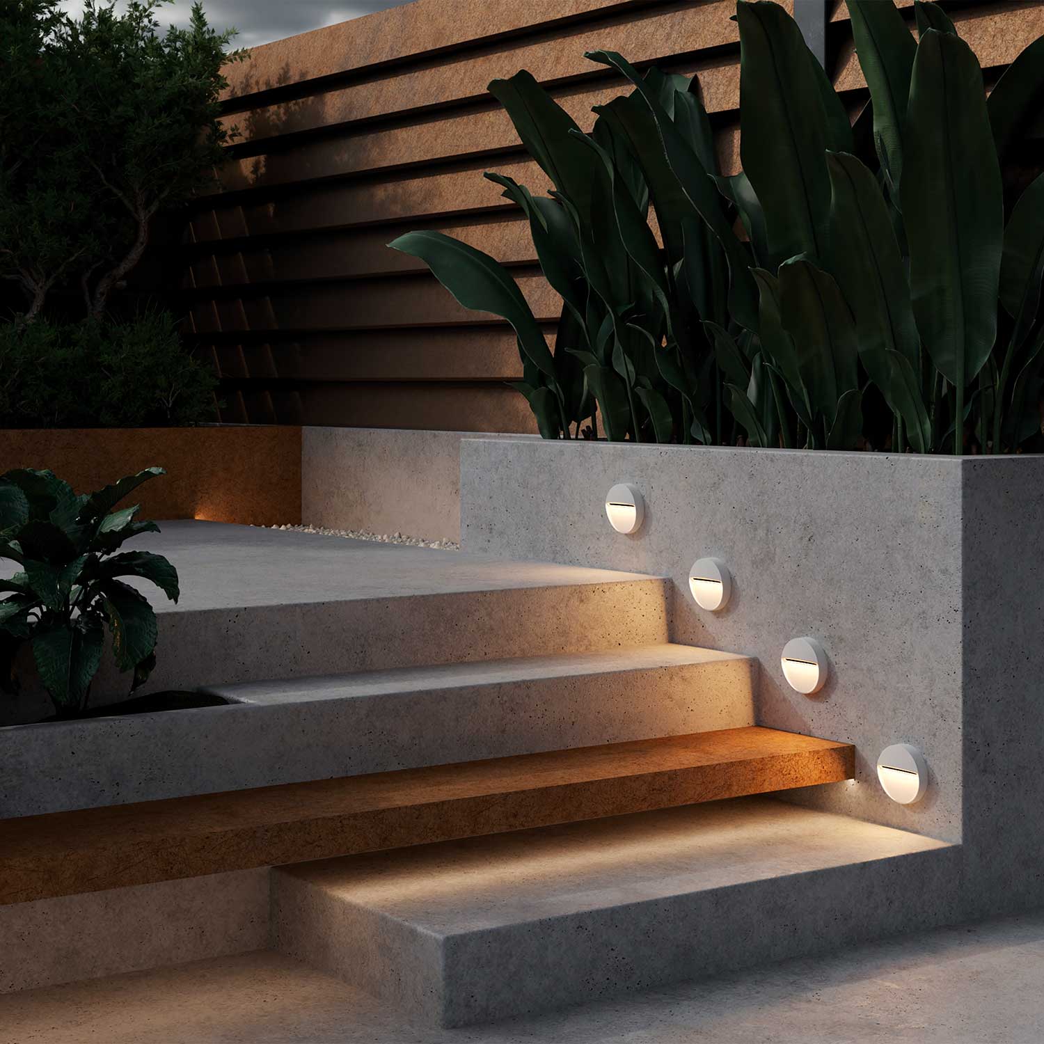 Mane - Iluminación para escalera exterior diseño moderno