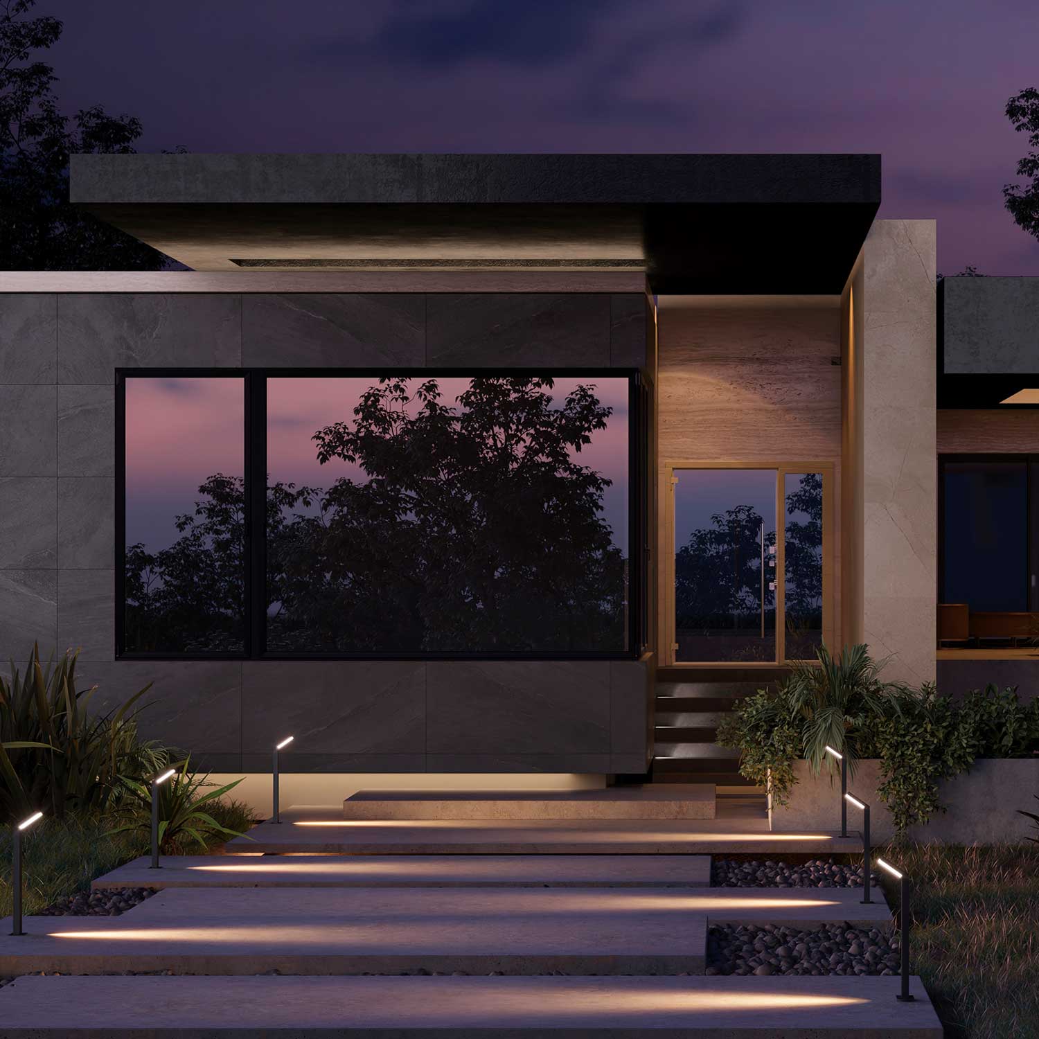 Paso - Borne extérieur led pour allées de jardin