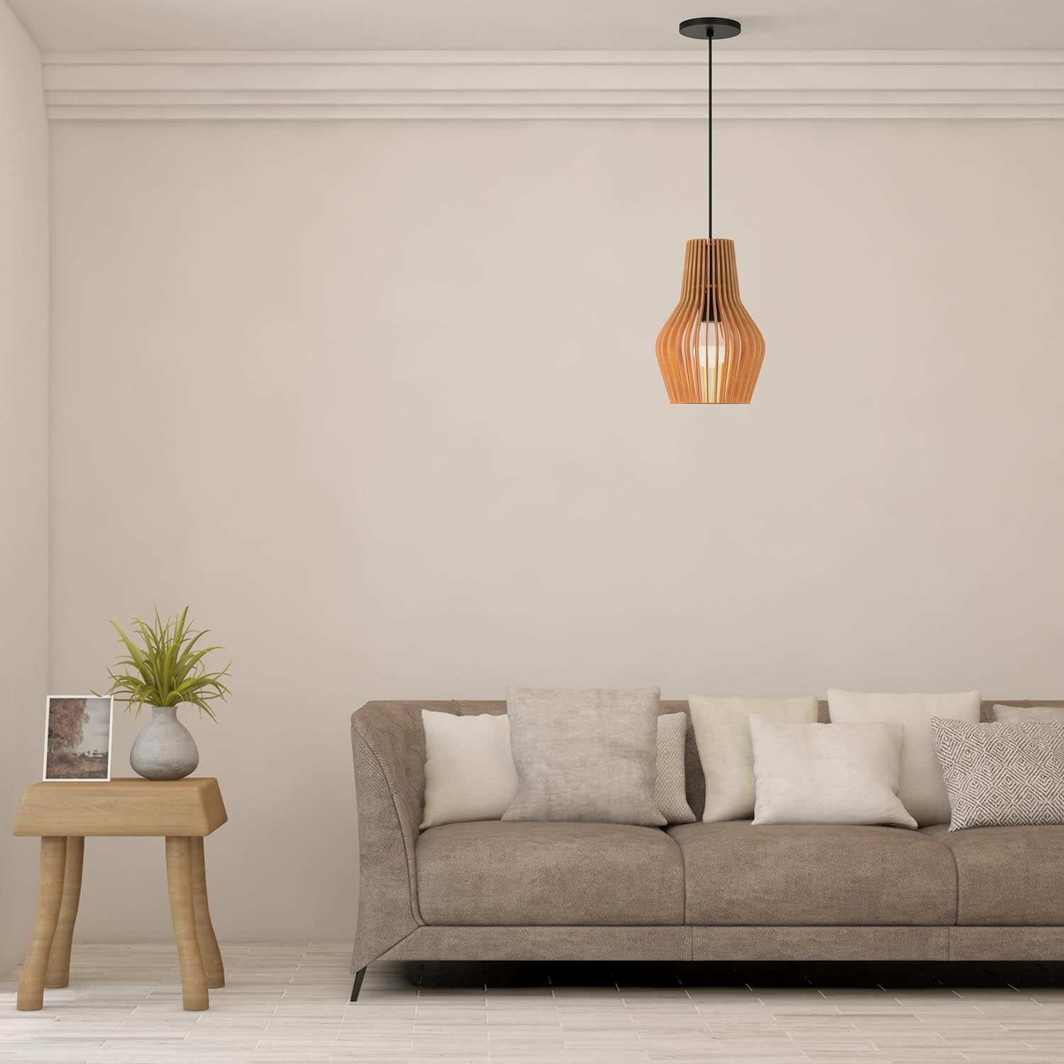 ROOTS - Design wooden cage pendant light