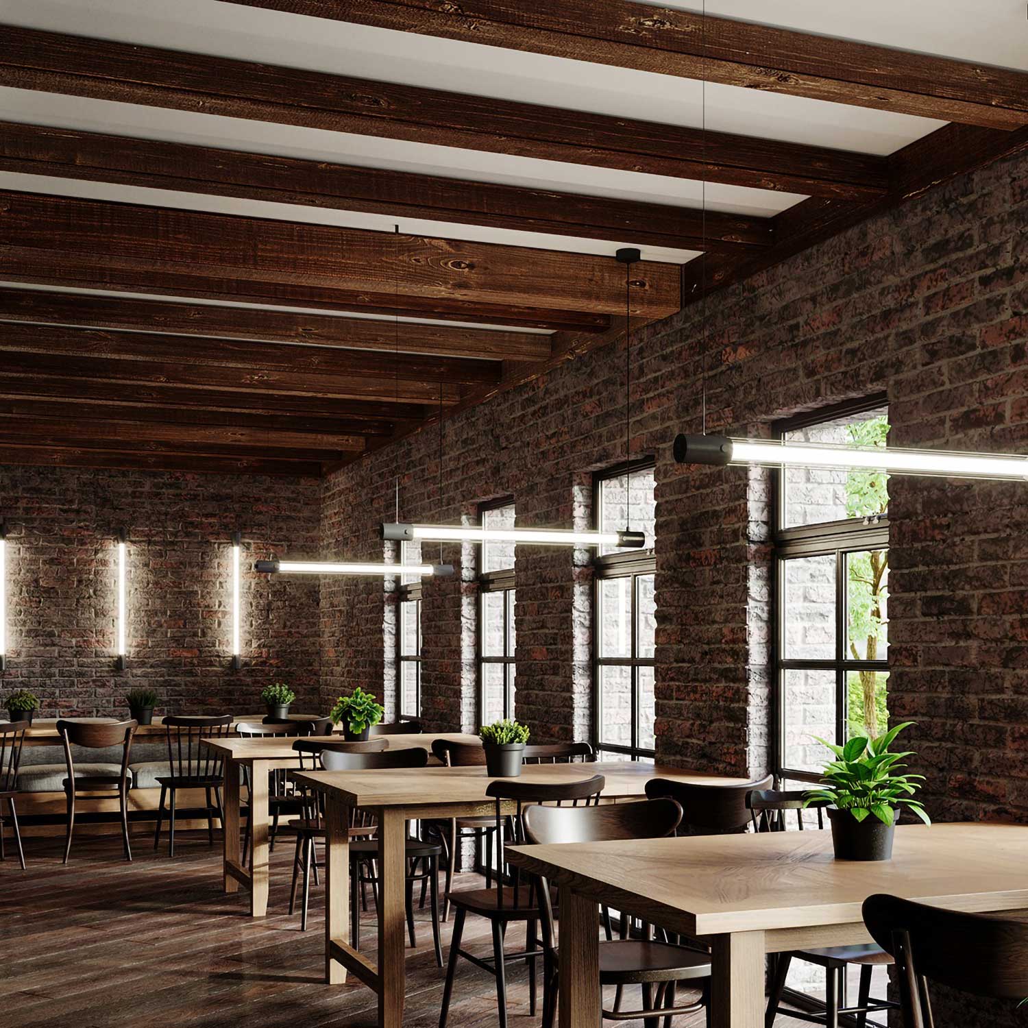 Izar - Светодиодная трубчатая подвеска для современного офиса