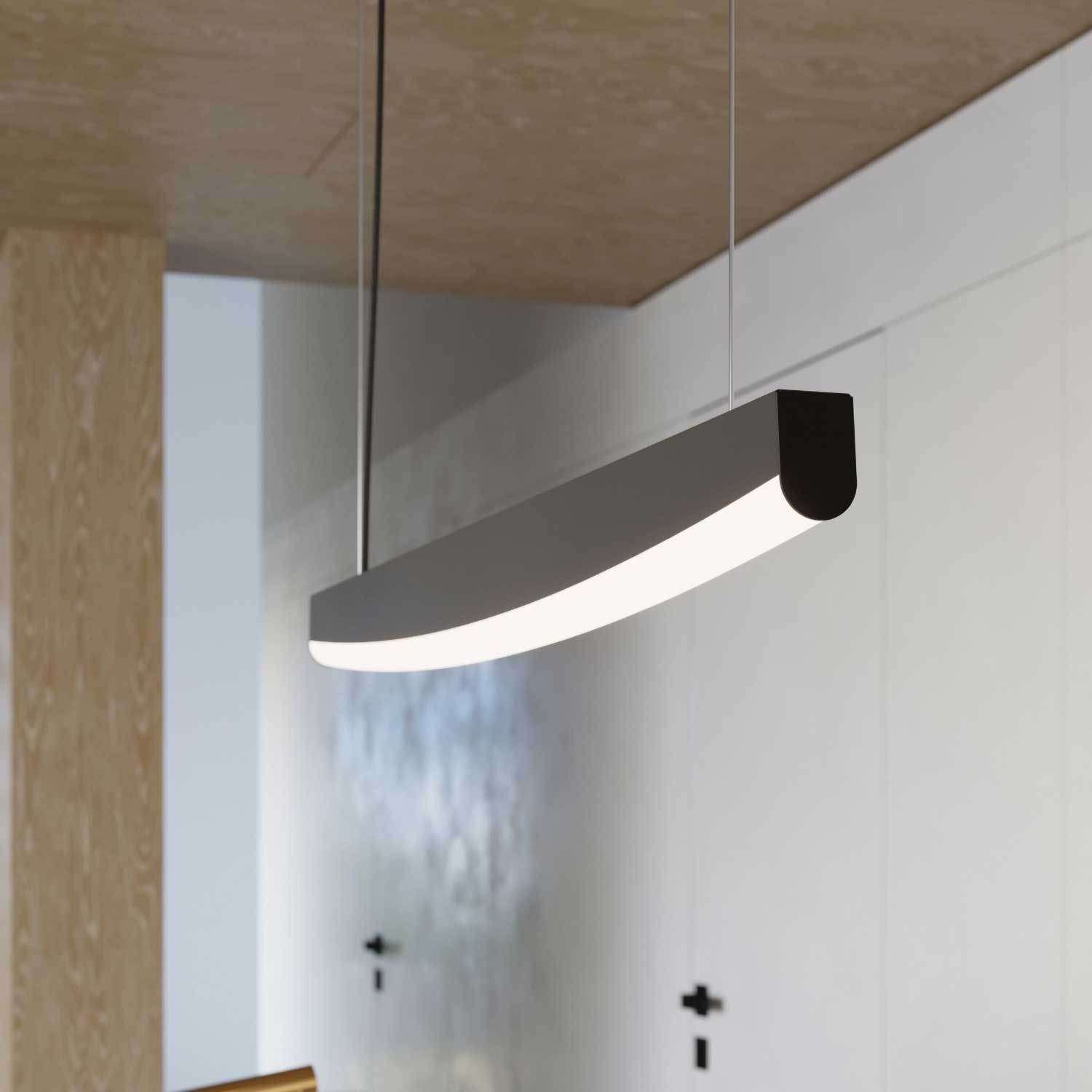 Sirius - LED-Hängeleuchte aus Stahl für zeitgenössisches Wohnzimmer