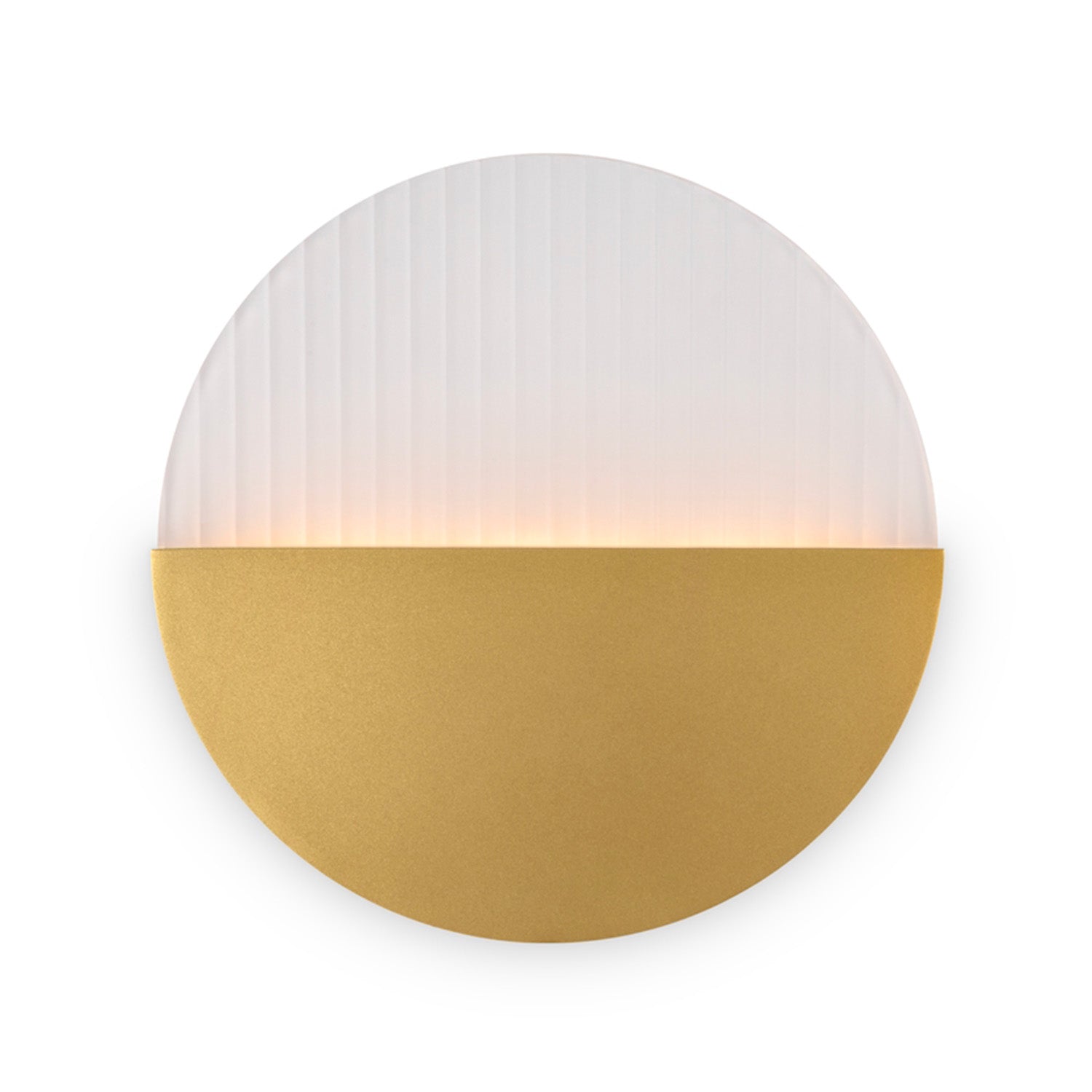 JUPITER - Applique murale circulaire doré et blanc art déco