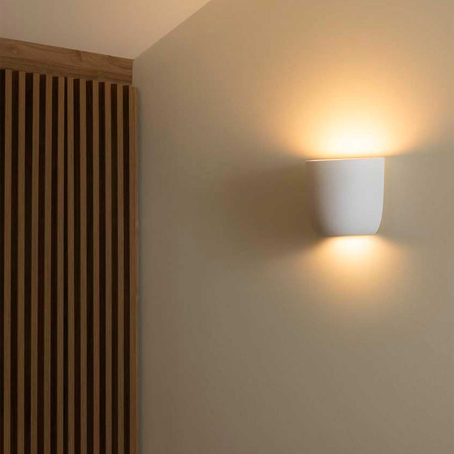 Kappu - Design plaster wall sconce for living room