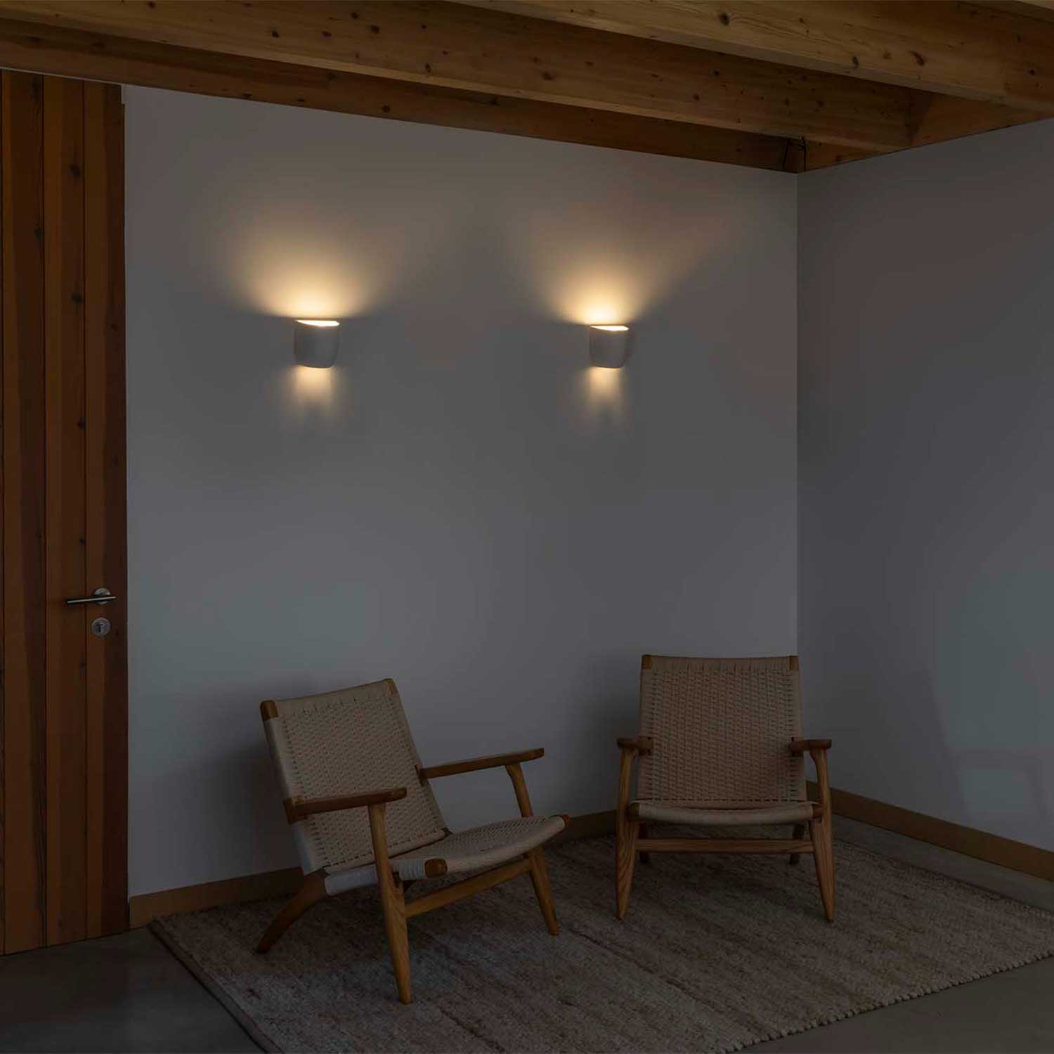 Kappu - Aplique de pared de diseño en yeso para salón