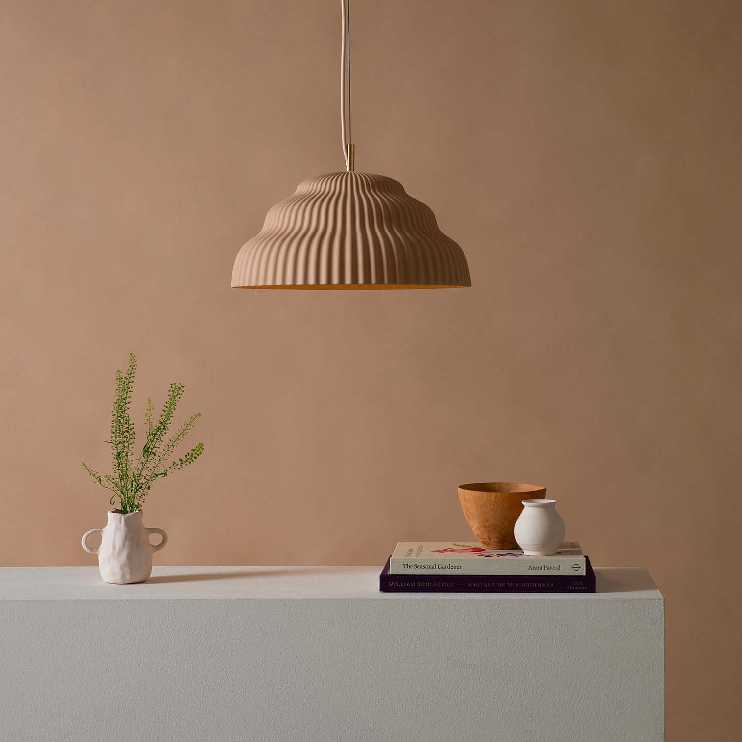 KASKAD - Suspension en céramique forme de vague