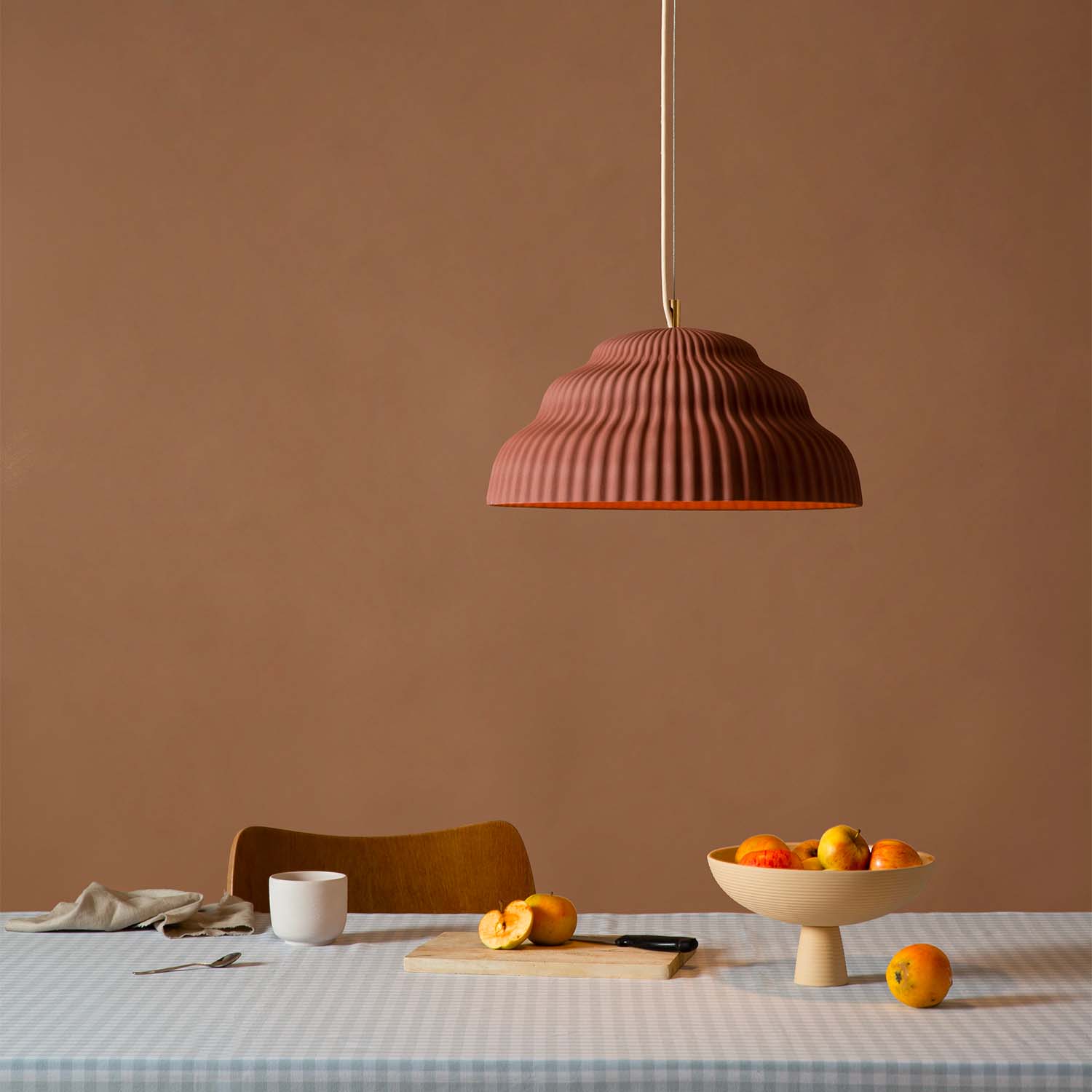 KASKAD - Suspension en céramique forme de vague