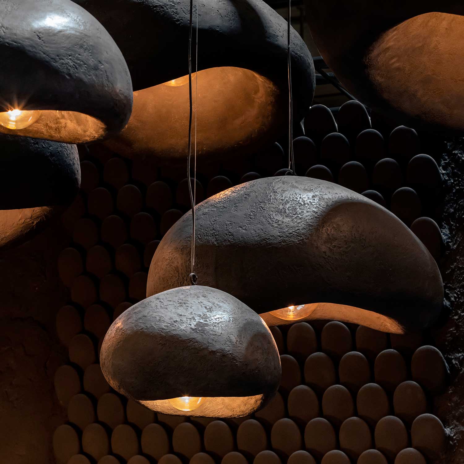 KHMARA ROUGH - Modern cloud wabi-sabi design pendant light