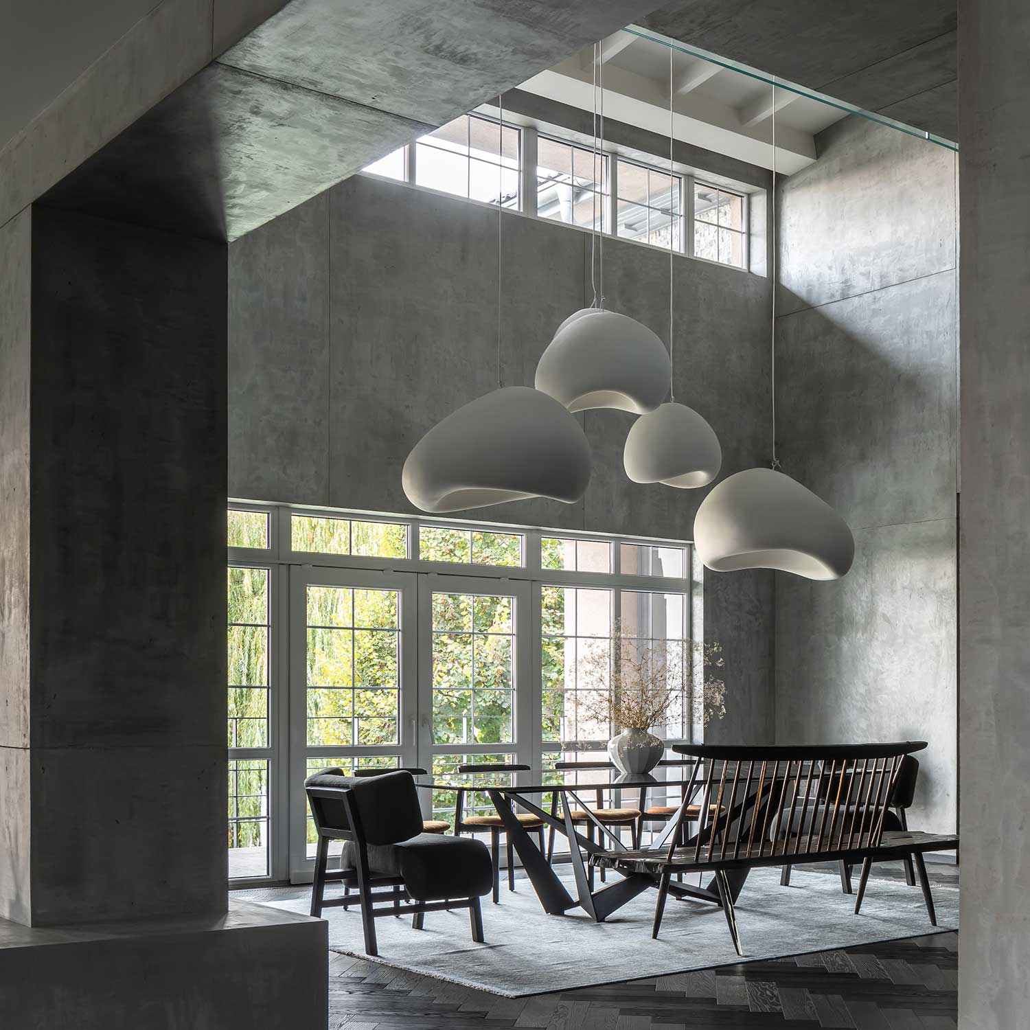 KHMARA SMOOTH - Wabi-Sabi Design Wolkenmoderner Kronleuchter