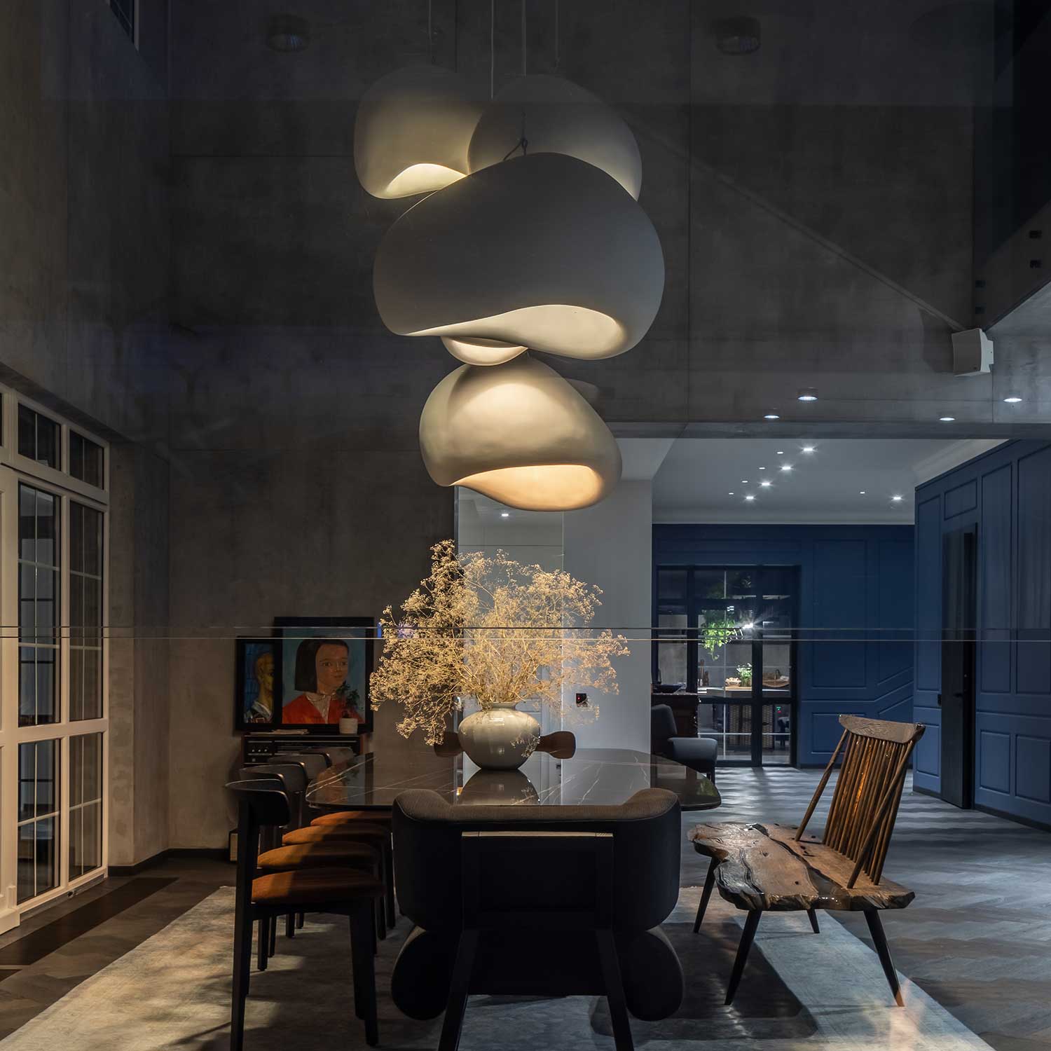 KHMARA SMOOTH - Wabi-Sabi Design Wolkenmoderner Kronleuchter