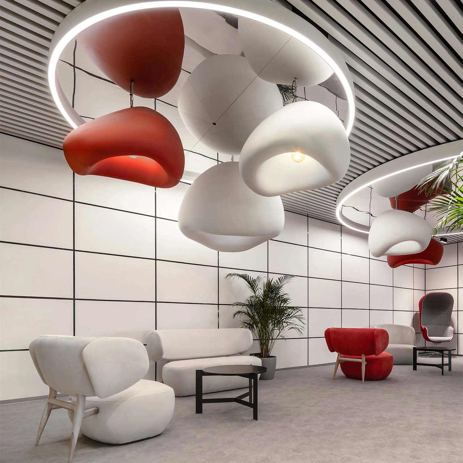 KHMARA SMOOTH - Wabi-Sabi Design Wolkenmoderner Kronleuchter