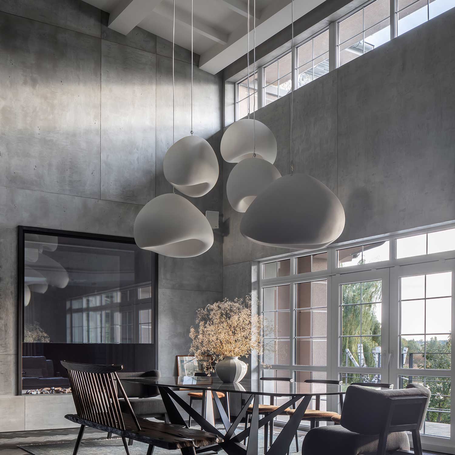 KHMARA SMOOTH - Wabi-Sabi Design Wolkenmoderner Kronleuchter