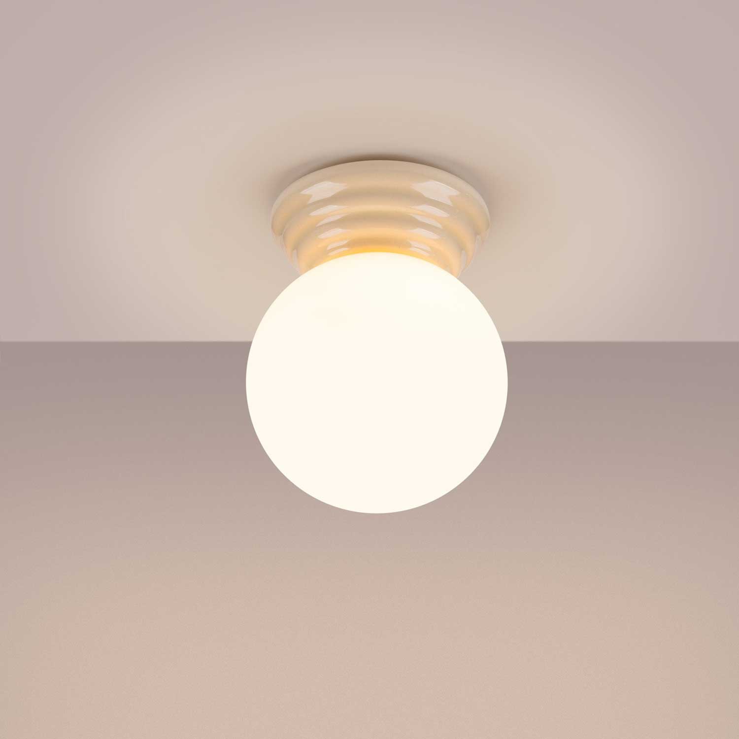 Kied - Plafonnier de salle de bain design en céramique IP44