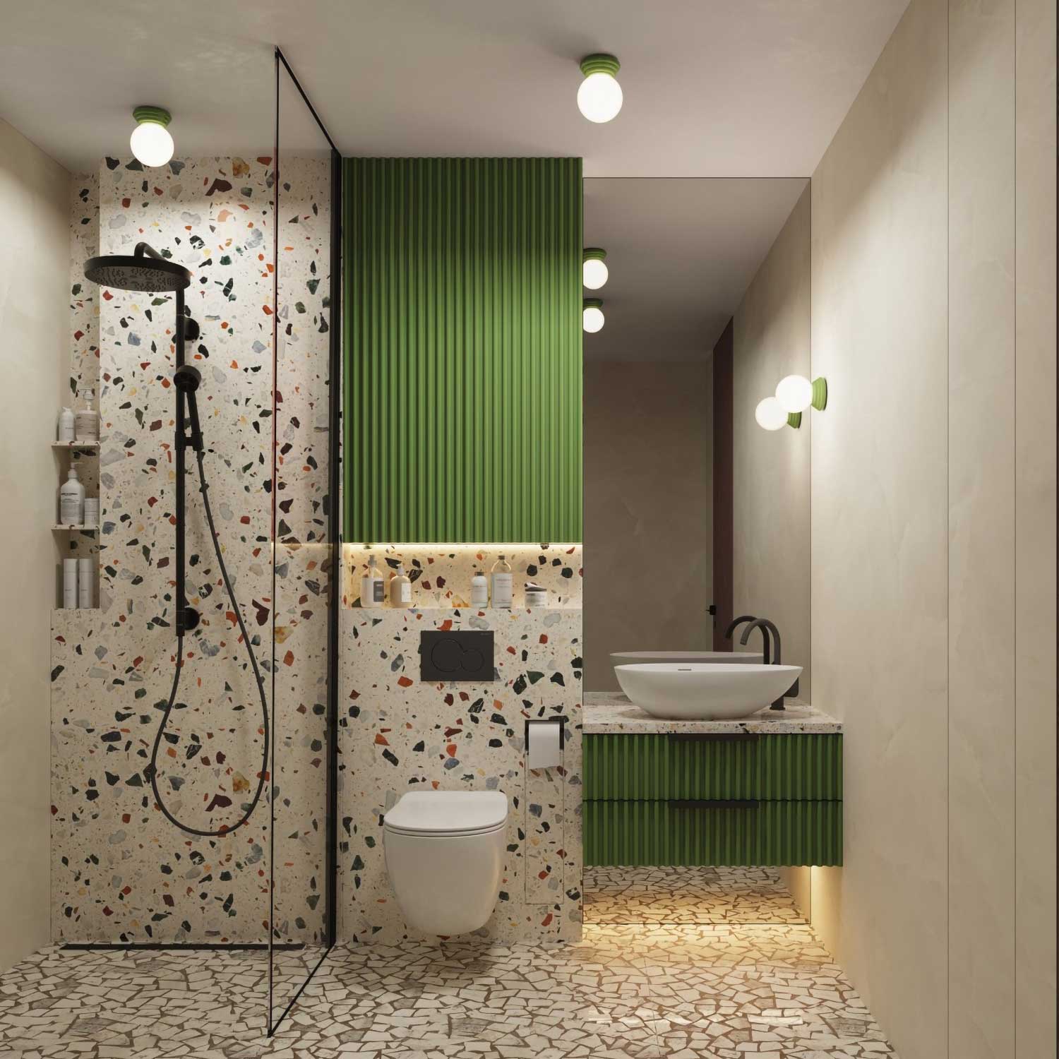 Kied- Plafonnier de salle de bain design en céramique IP44