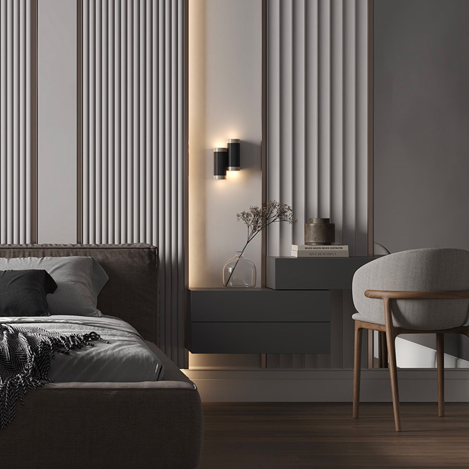 KILT - Integrated LED wall light design white or black