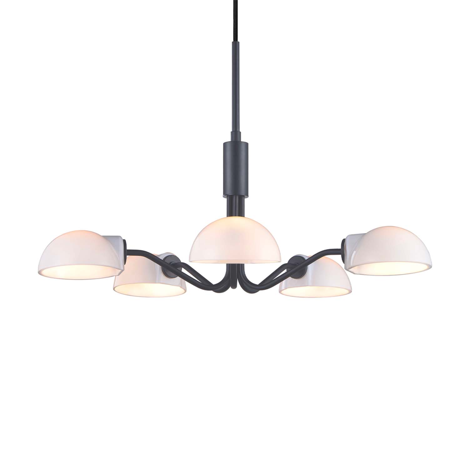 KJOBENHAVN - Vintage living room chandelier in golden or black metal