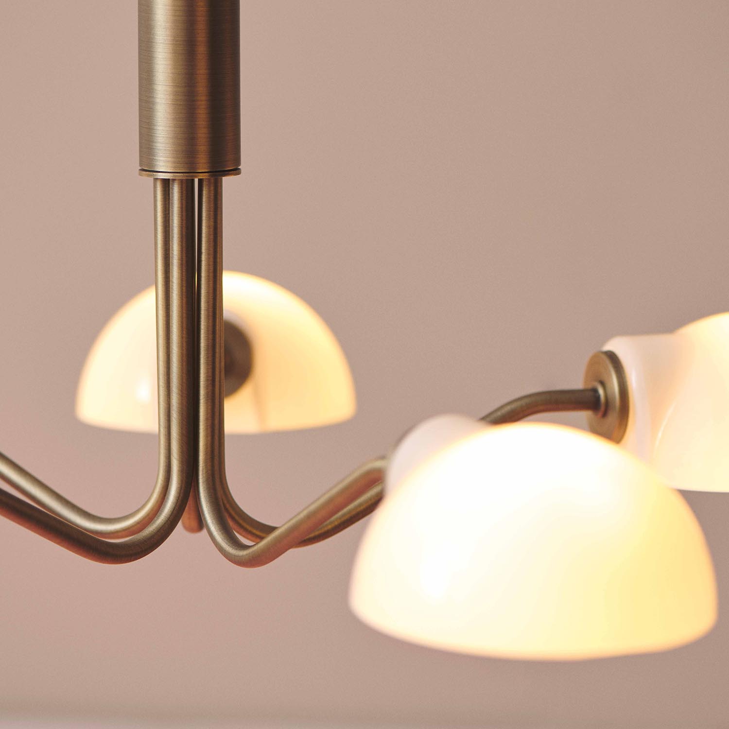 KJOBENHAVN - Lampadario da salotto vintage in metallo dorato o nero