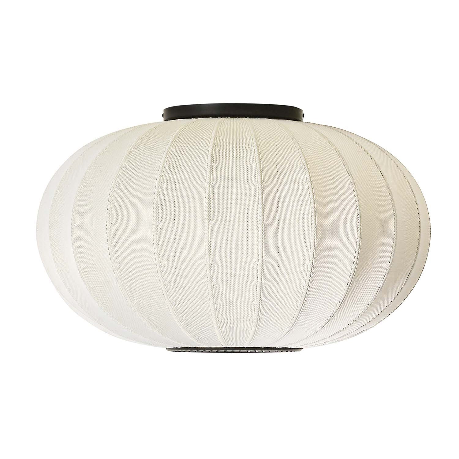 KNIT-WIT - Oval Japandi Woven Ceiling Light Pumpkin