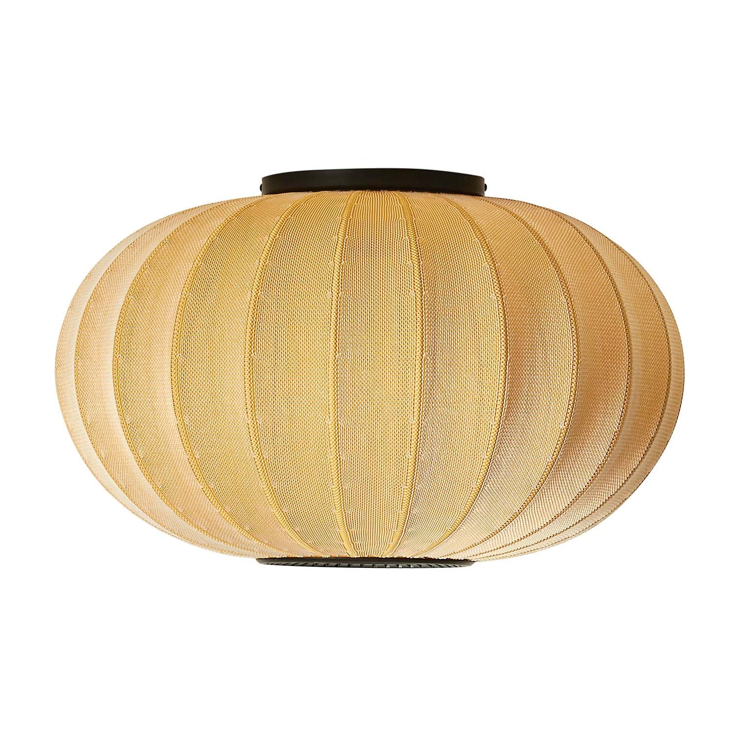 KNIT-WIT - Plafonnier tissé japandi ovale citrouille