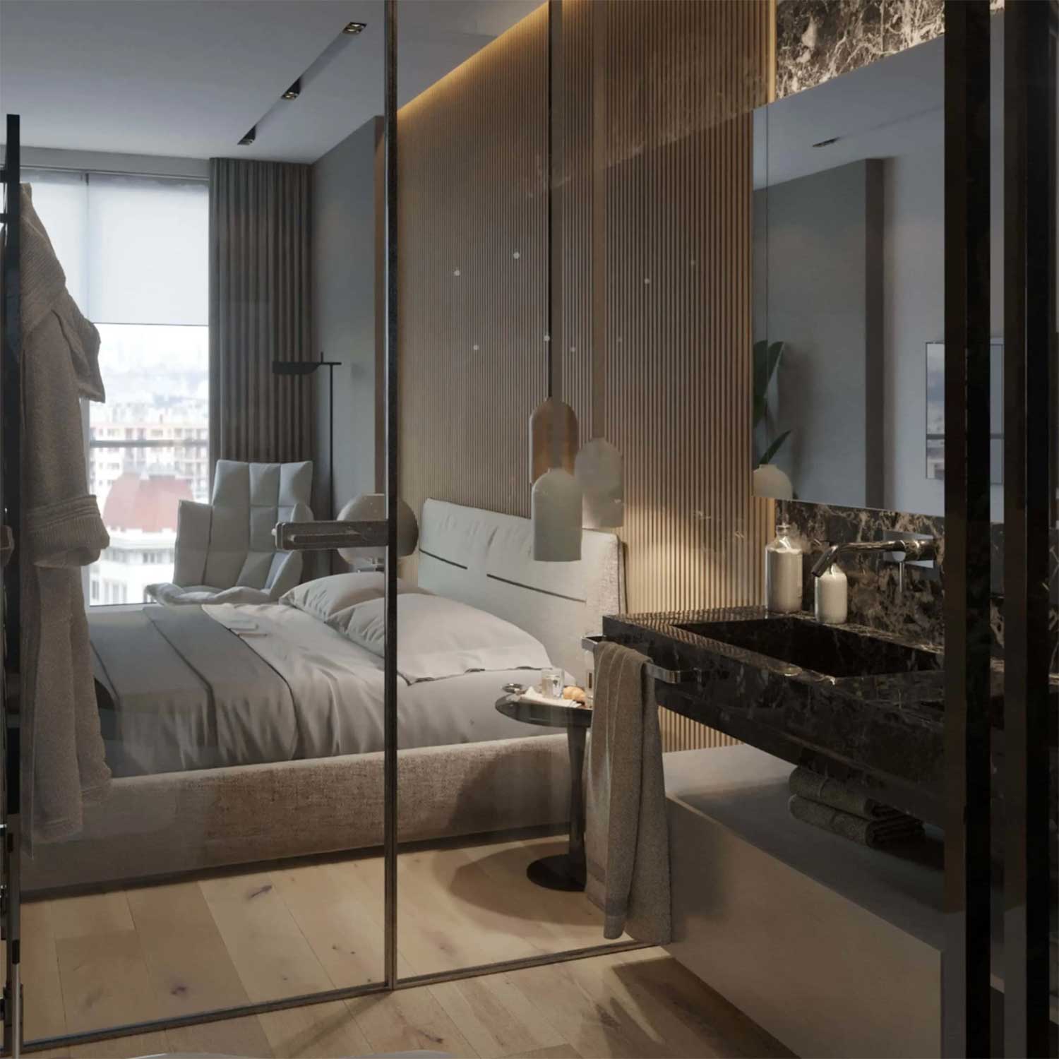 KORA - Lámpara colgante de cerámica moderna para cocina