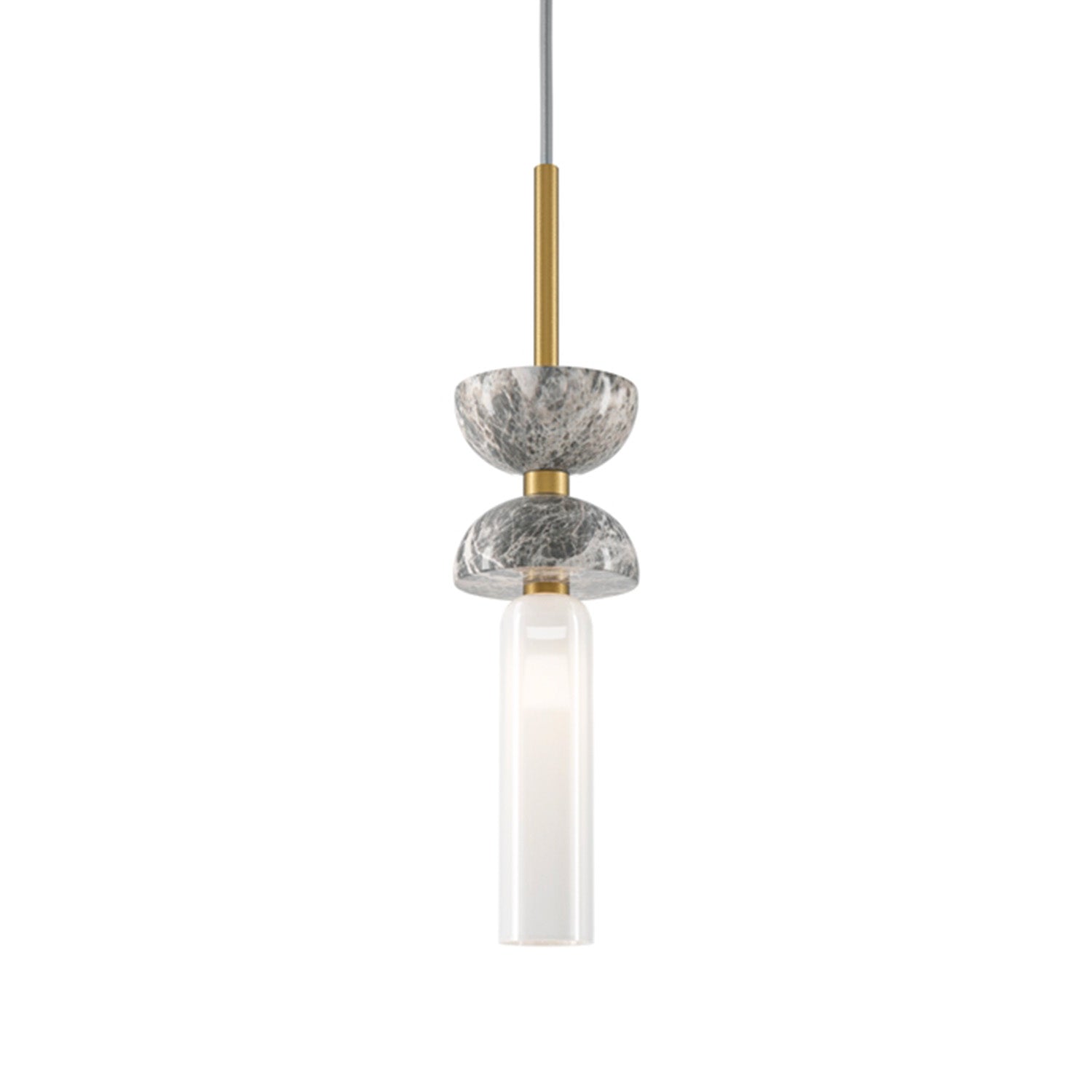 KYOTO - Chic and design pendant light in marble and glass