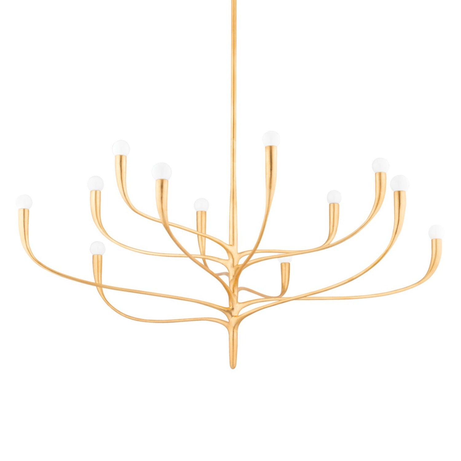 LABRA - Lámpara colgante dorada forma árbol de la vida para salón
