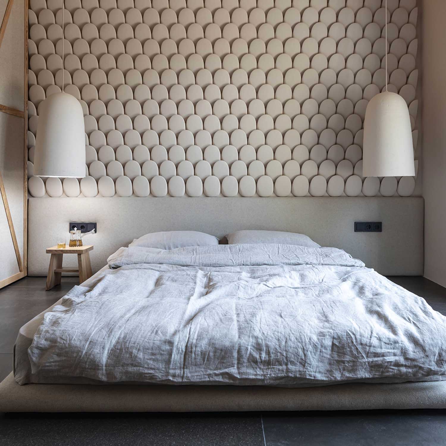 LAKUNA - Lámpara colgante de cerámica cúpula diseño