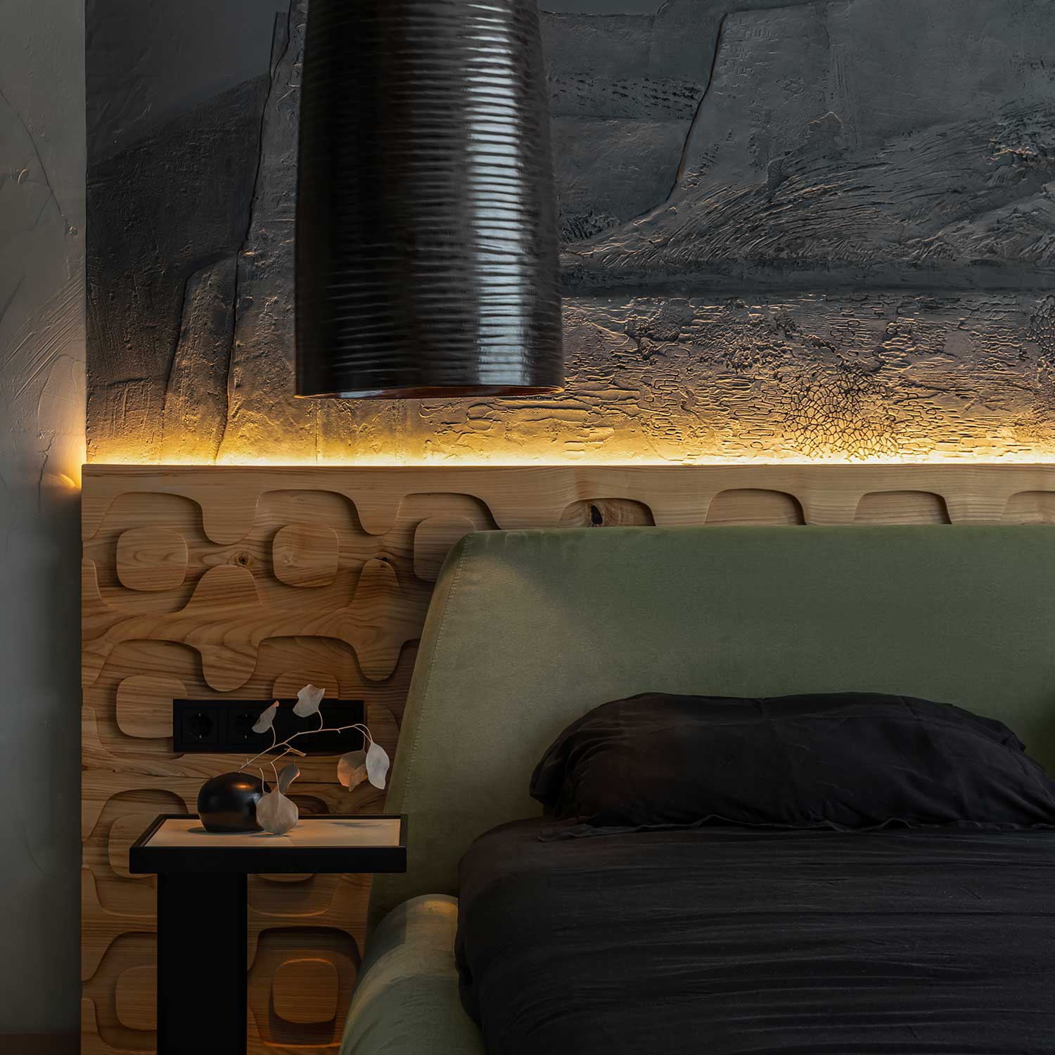 LAKUNA - Lámpara colgante de cerámica cúpula diseño