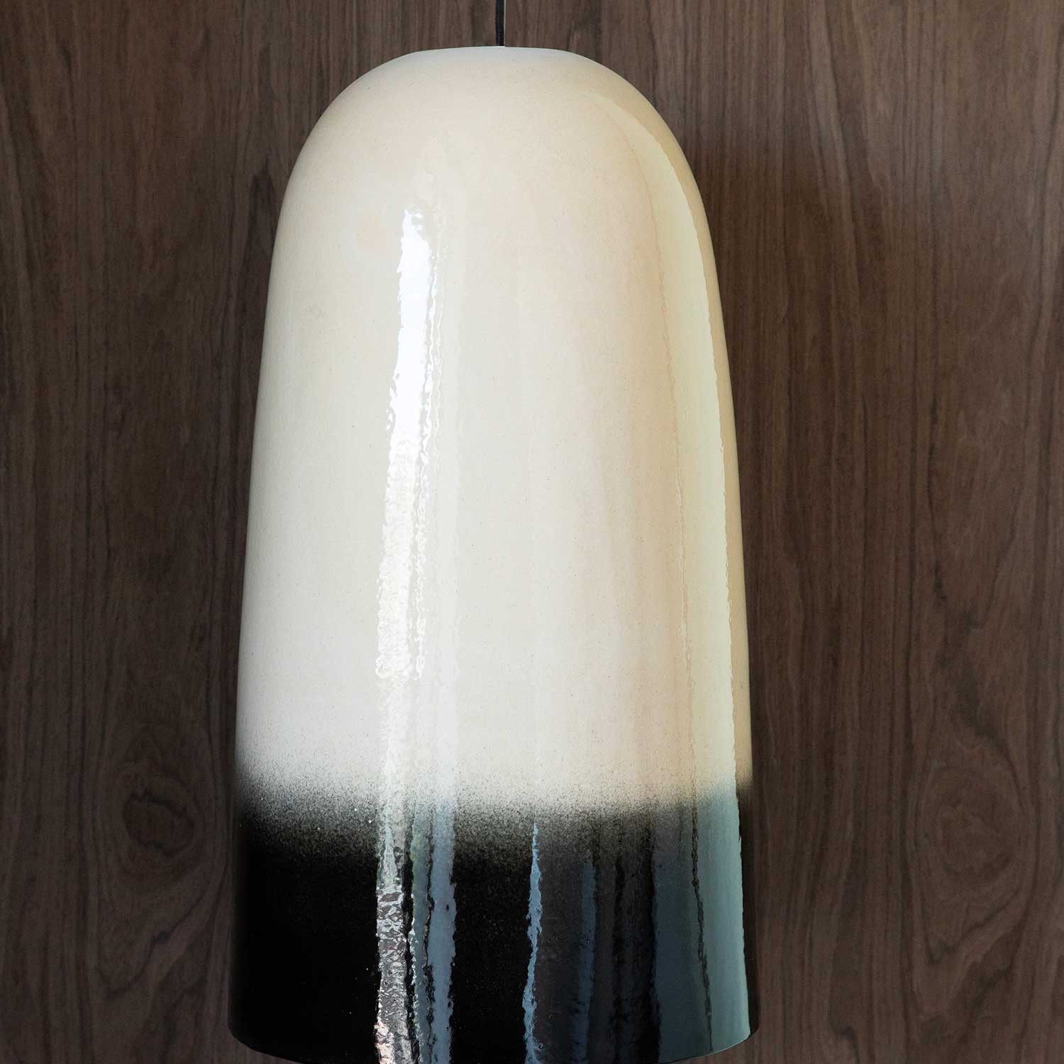 LAKUNA - Lámpara colgante de cerámica cúpula diseño