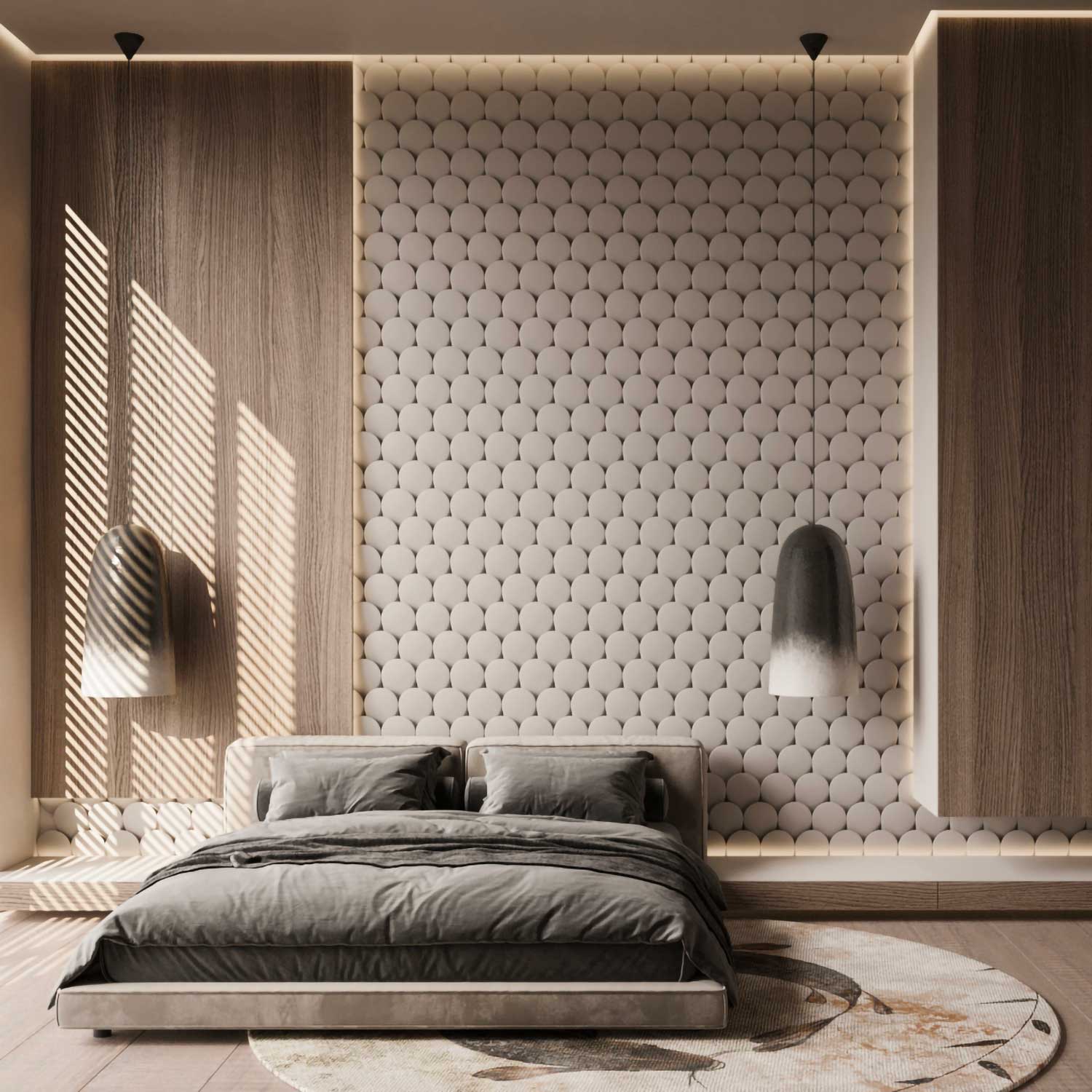 LAKUNA - Lámpara colgante de cerámica cúpula diseño