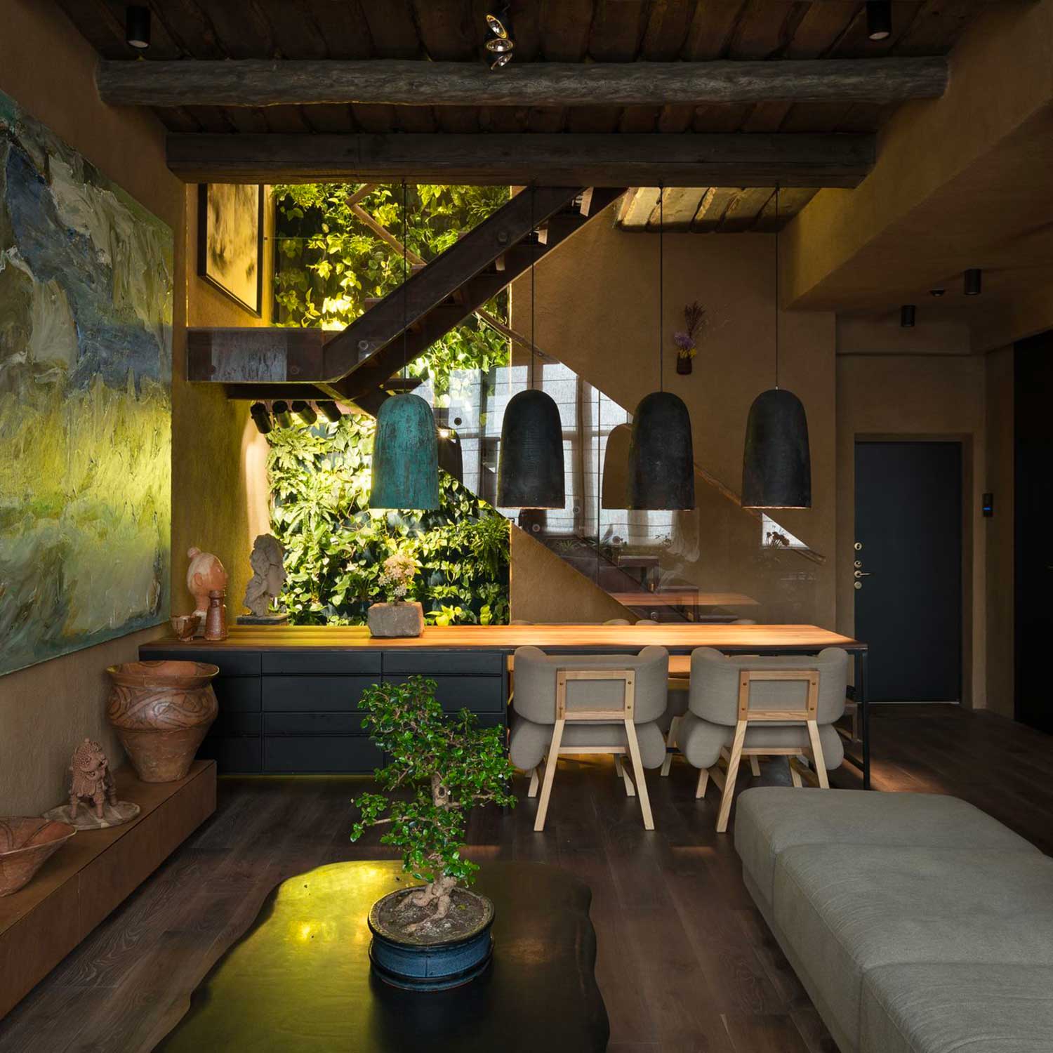 LAKUNA - Lámpara colgante de cerámica cúpula diseño