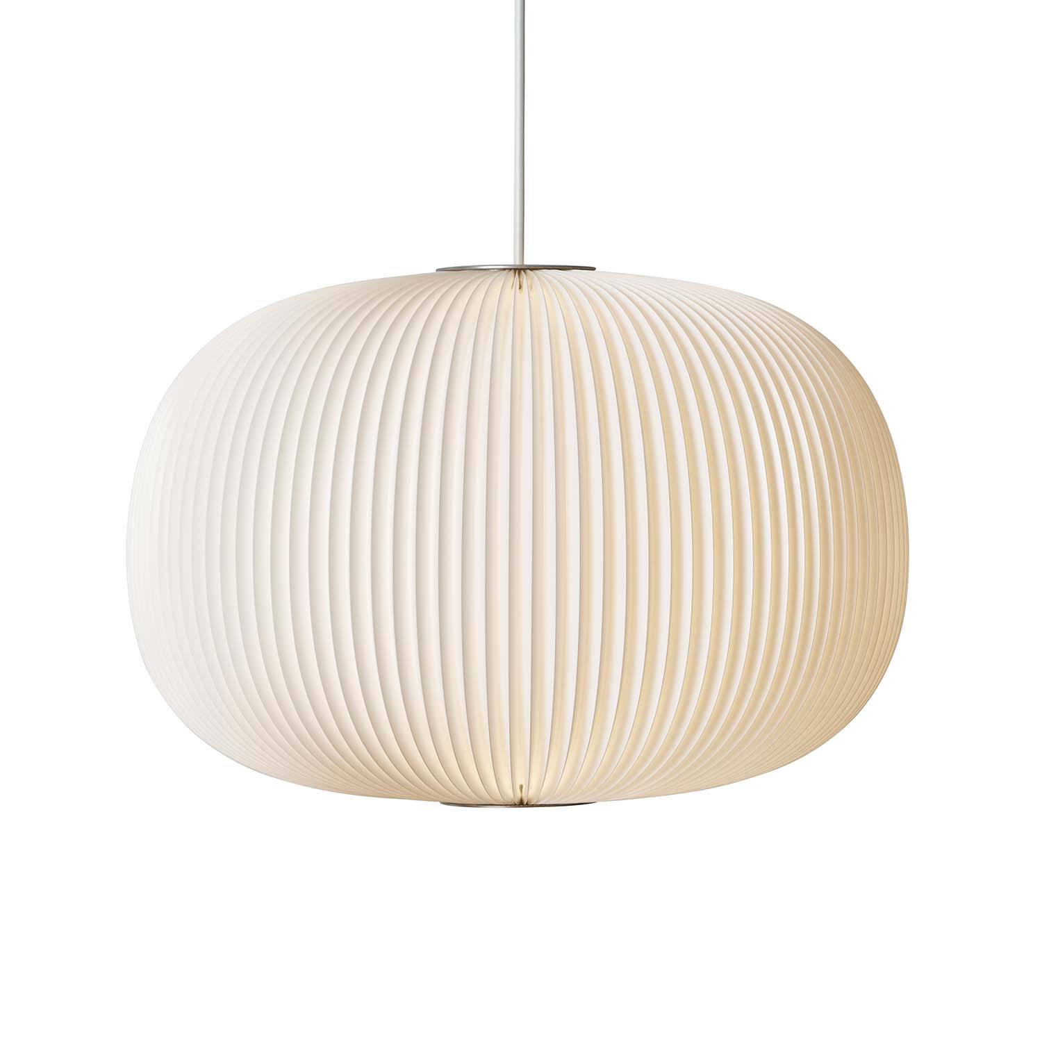 LAMELLA 1 - Handmade suspension white pleated paper