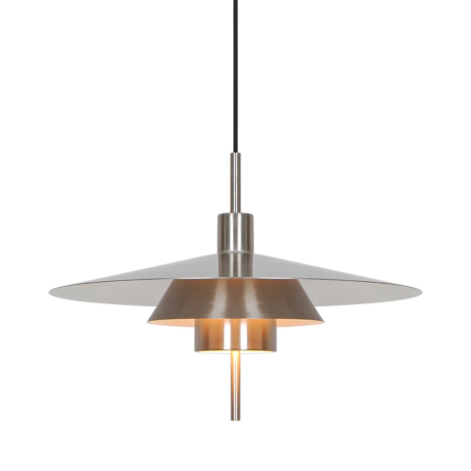 Latika - Suspension métal chromé pour salle à manger rétro
