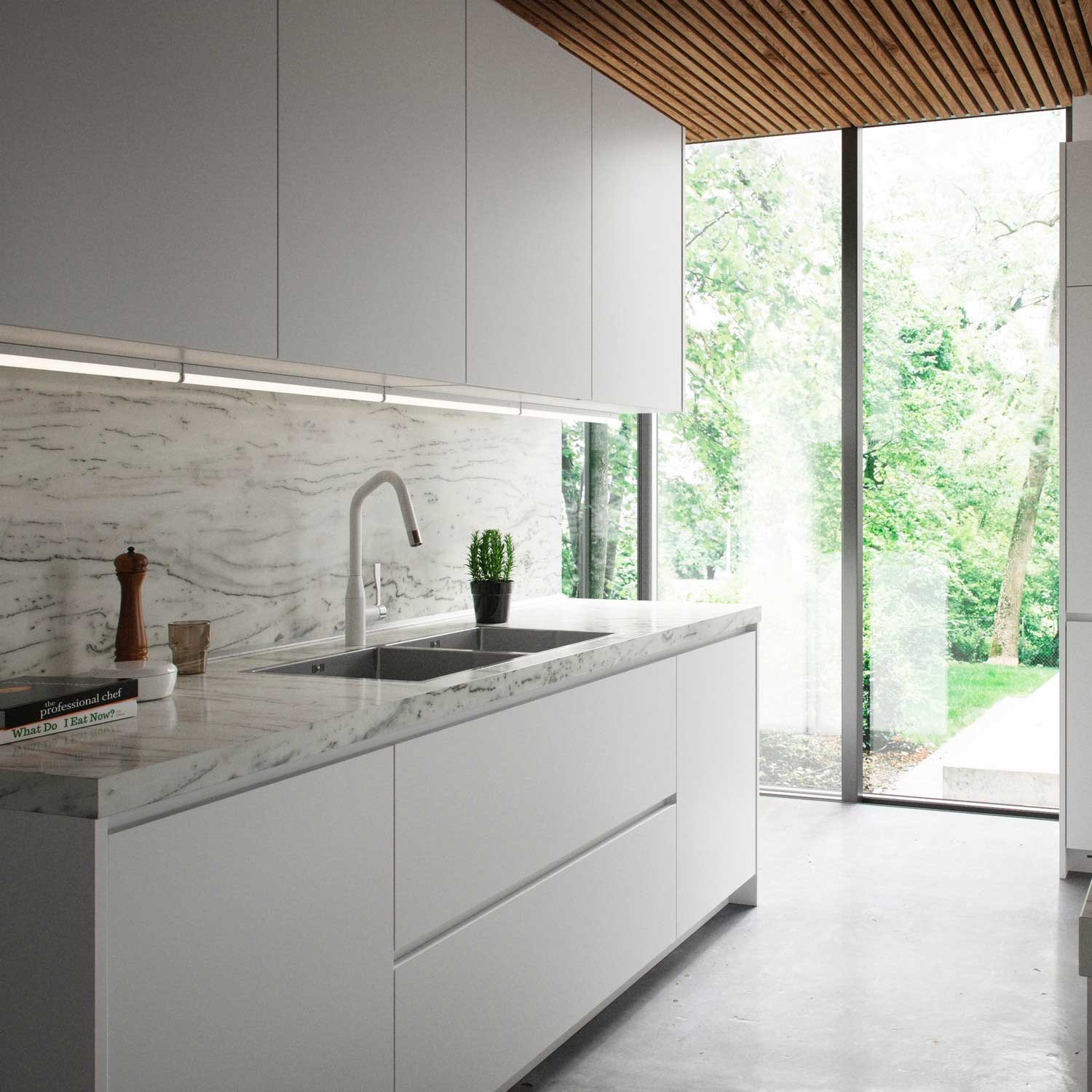 Latona - Réglette LED pour cuisine moderne