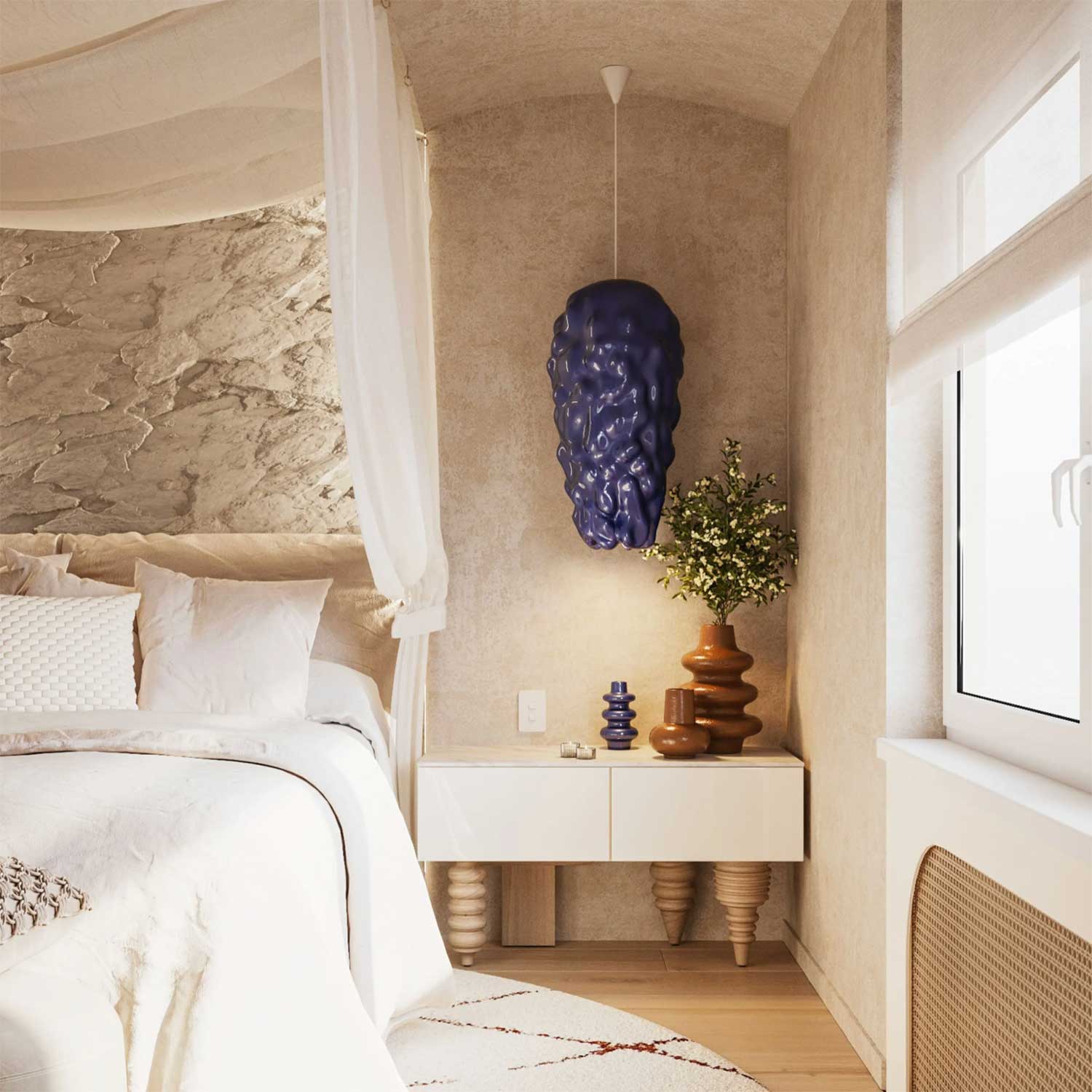 LAVA - Organic design ceramic pendant light