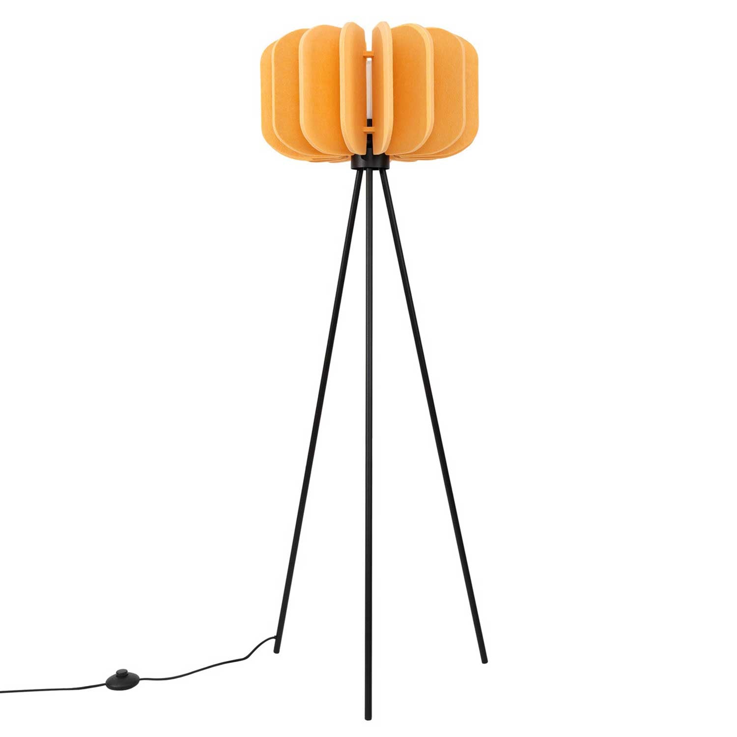 Leonis - Modern design floor lamp with felt lampshade