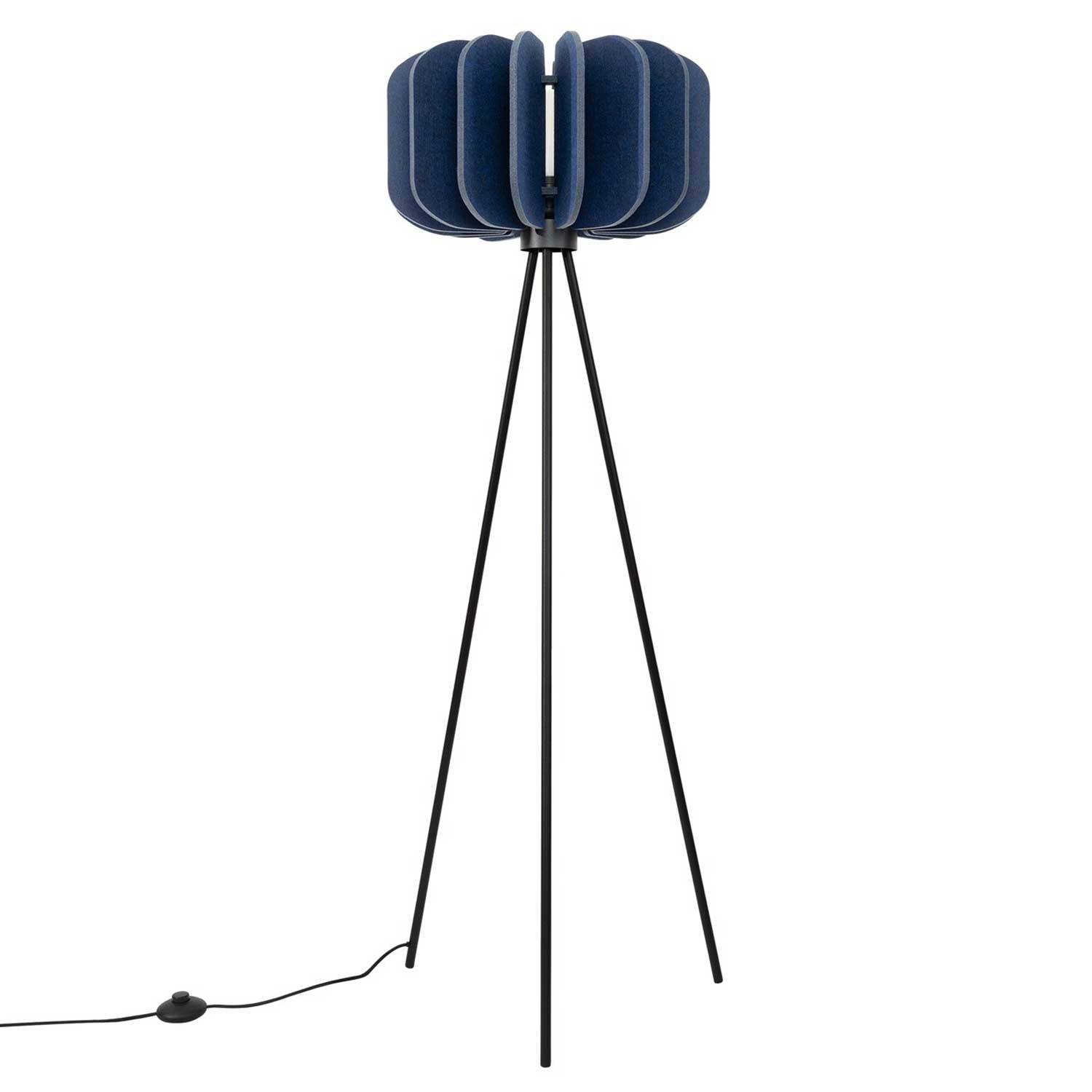 Leonis - Modern design floor lamp with felt lampshade