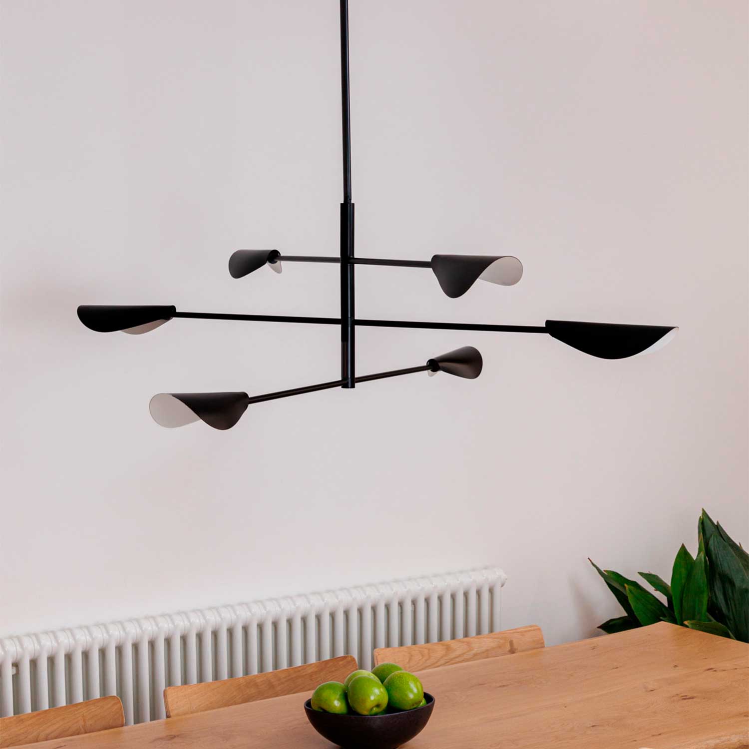 Liggera - Moderne schwarze Pendelleuchte für Esszimmer