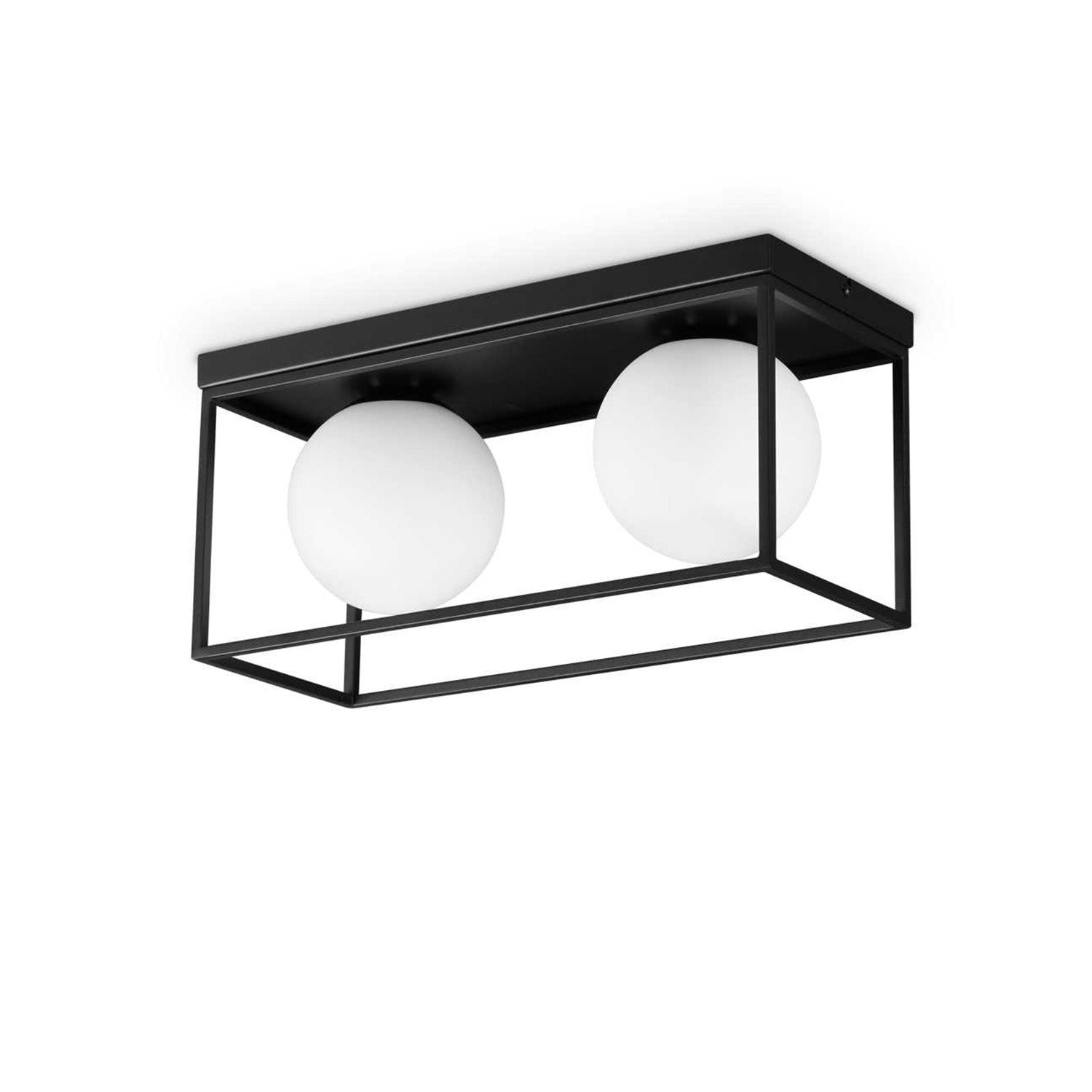 LINGOTTO - Cage ceiling light with glass balls