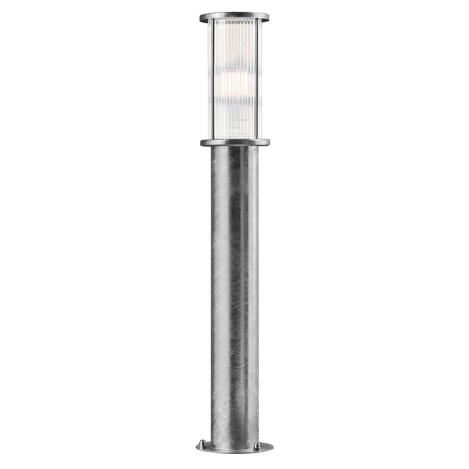Linton - Poste de acero o latón moderno para iluminación de jardín