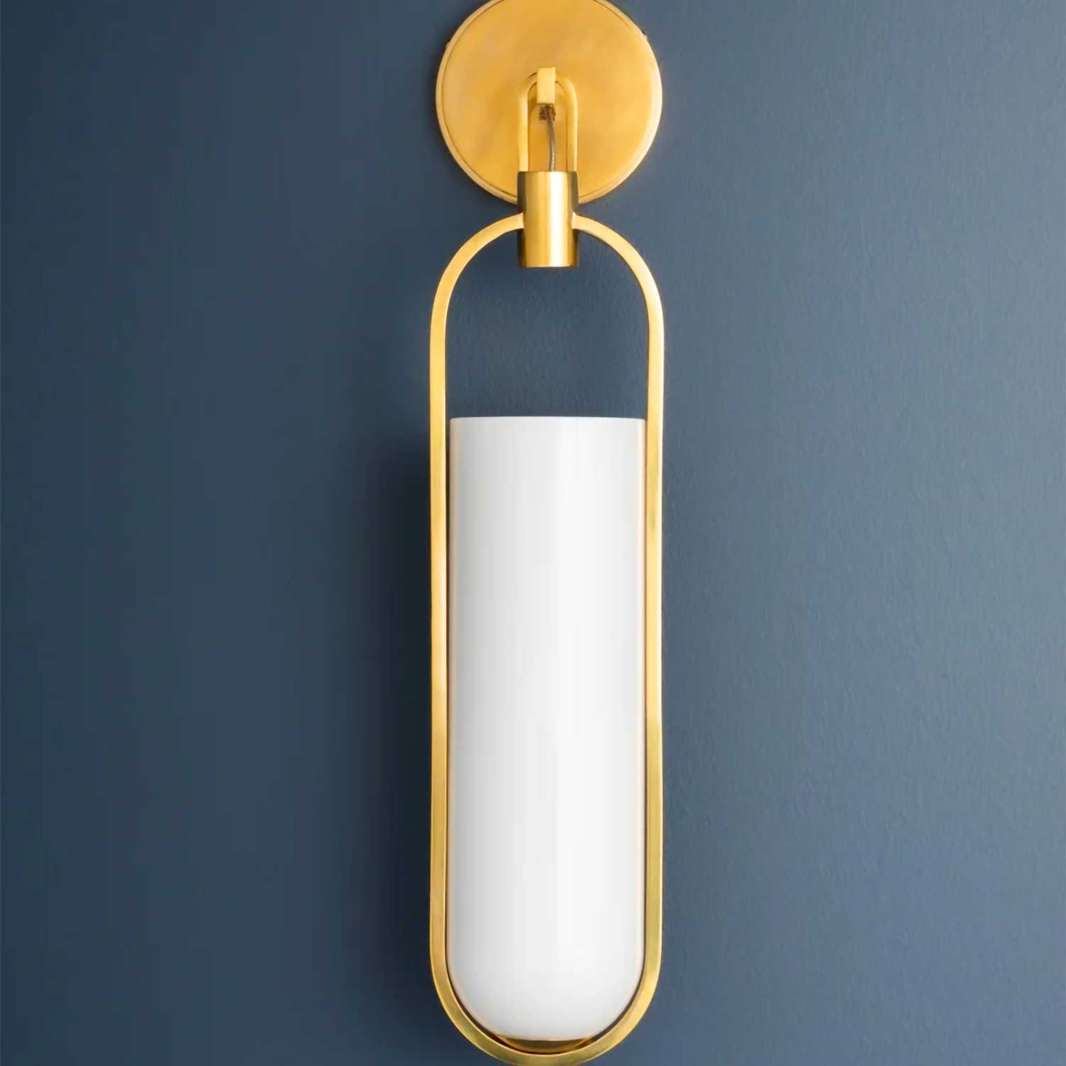 Lorimer - Applique murale LED dorée pour salon contemporain